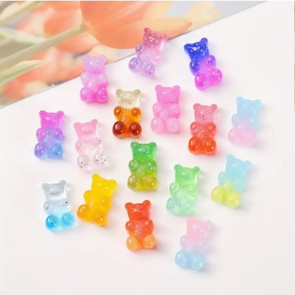 Imanes para la heladera en forma de ositos de goma degrade