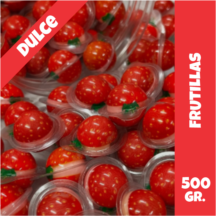 Gomitas Frutillas Dulces Rellenas Importadas