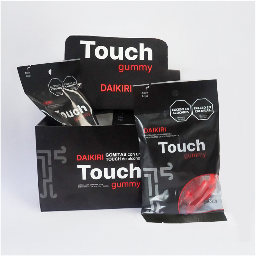 Gomitas con alcohol sabor cóctel de Ron con Frutilla - Daikiri de Frutilla