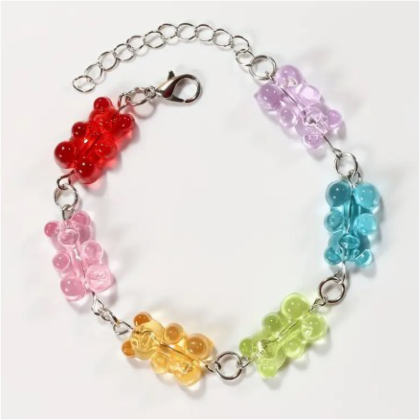 Pulsera de Ositos de Goma - Arcoíris