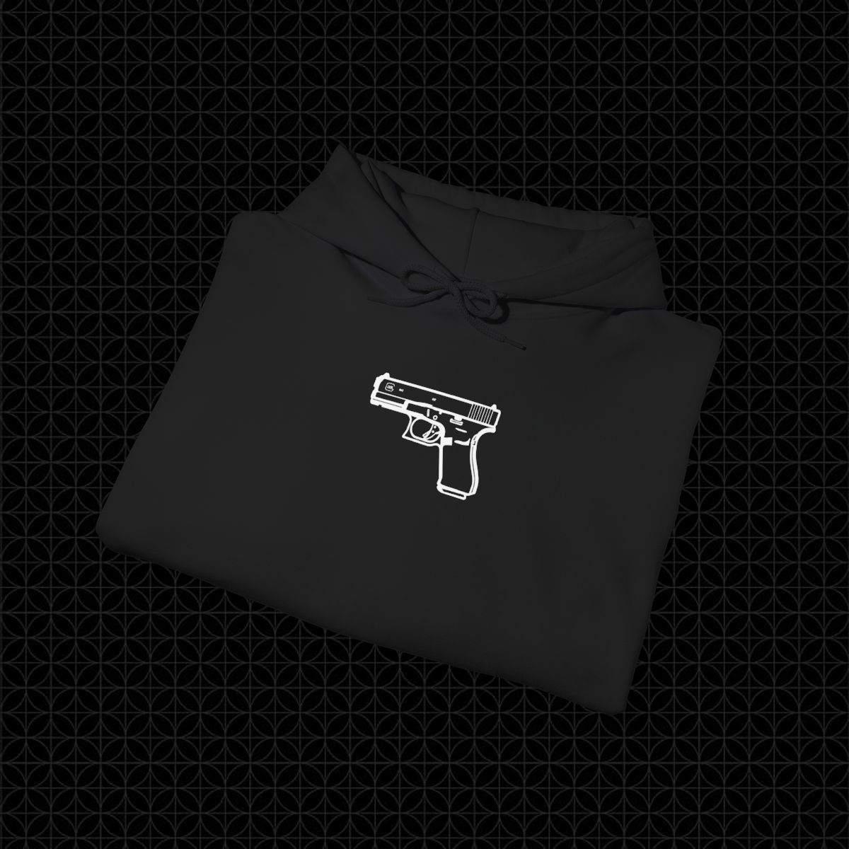 Gun Graphic Hoodie vI