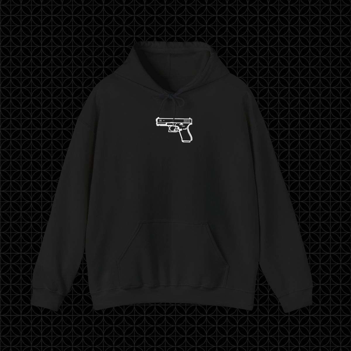 Gun Graphic Hoodie vI