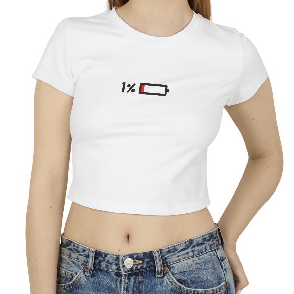 low Women's Graphic Crop T