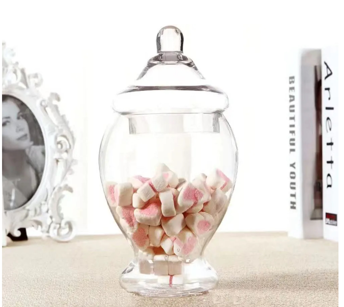 VELA EN ENVASE DE CRISTAL TIPO BOTICARIO 