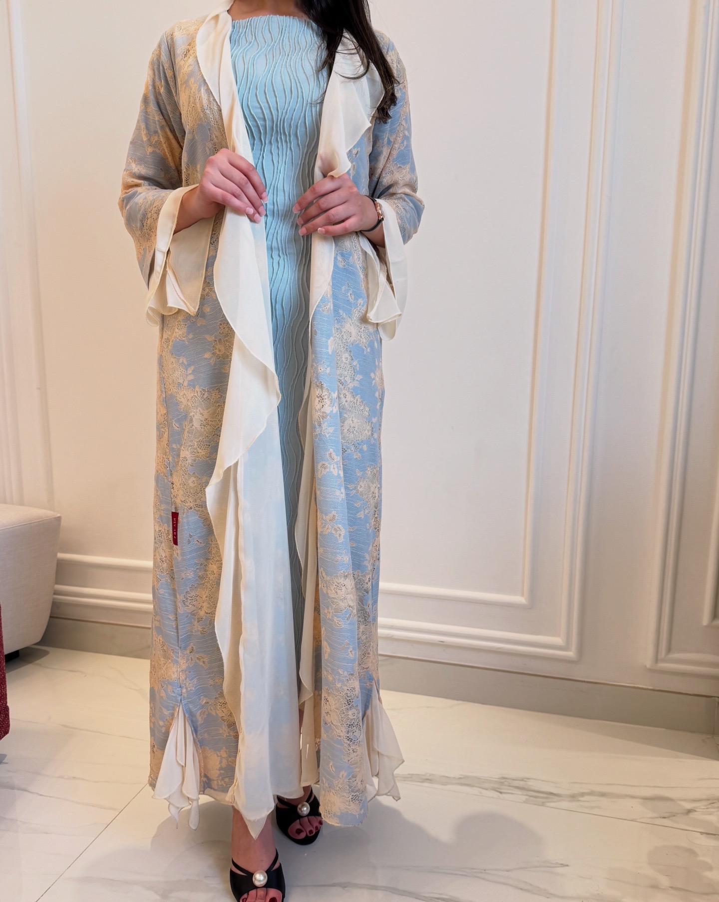 Elegant Long Floral Kimono
