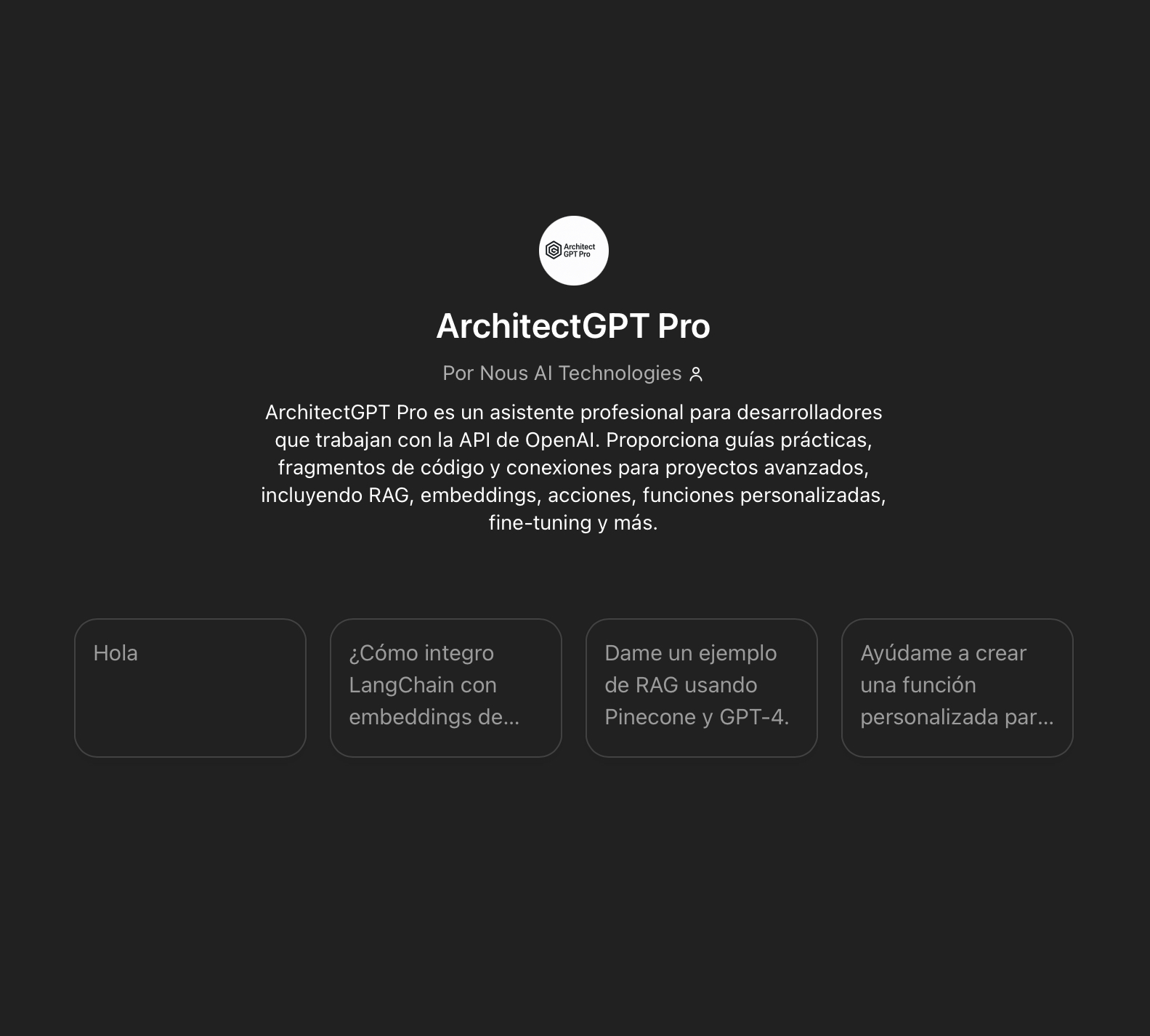 ArchitectGPT Pro