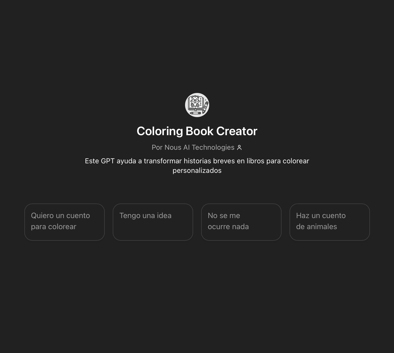 Coloring Book Creator GPT