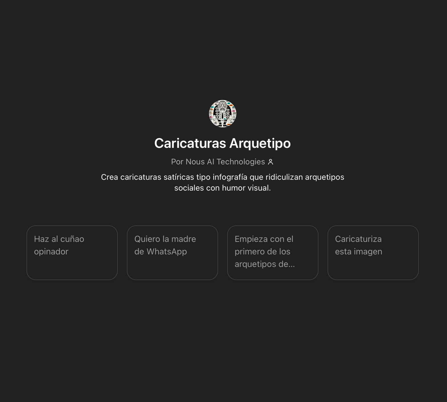 Caricaturas Arquetipo GPT