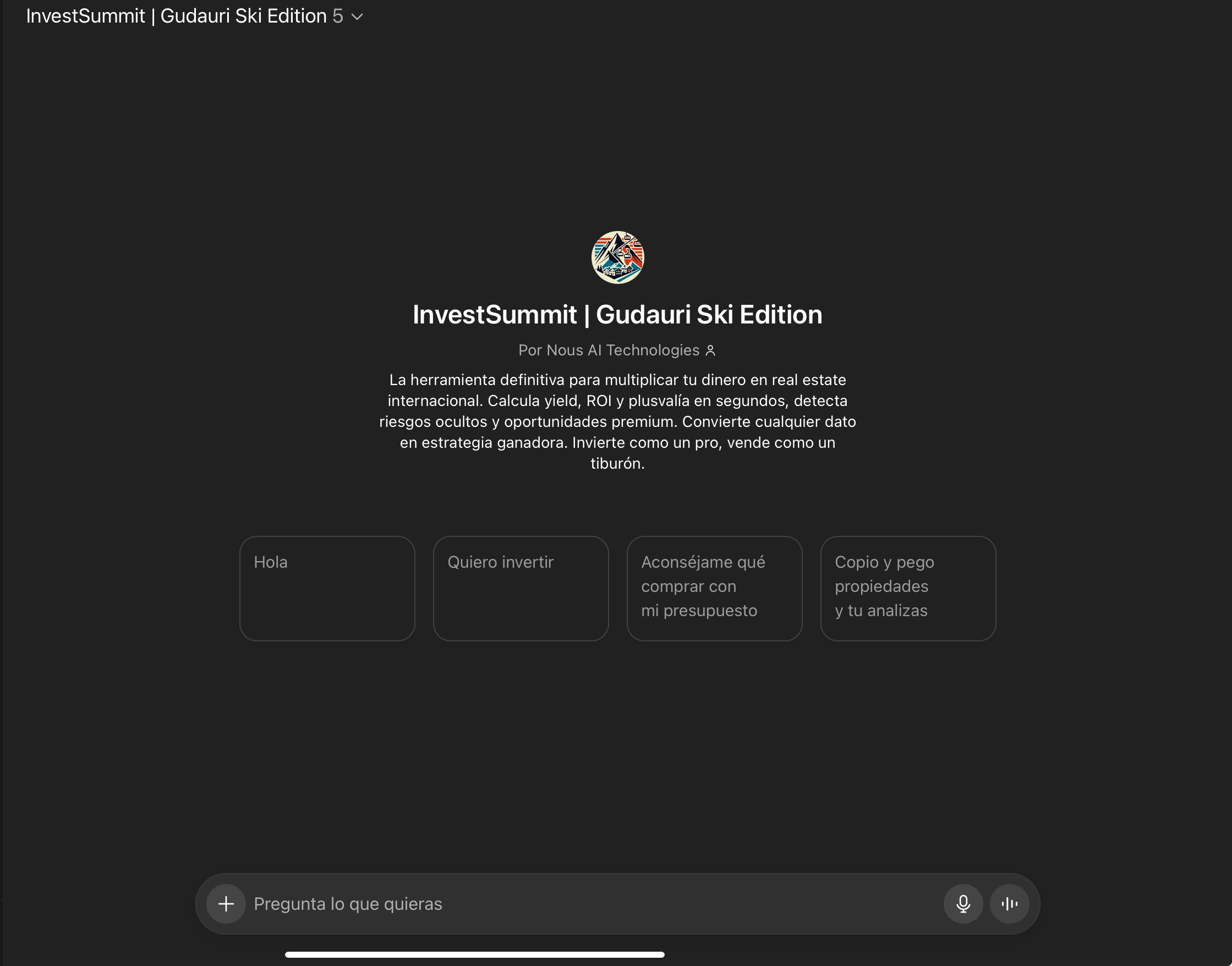 InvestSummit | Gudauri Ski Edition