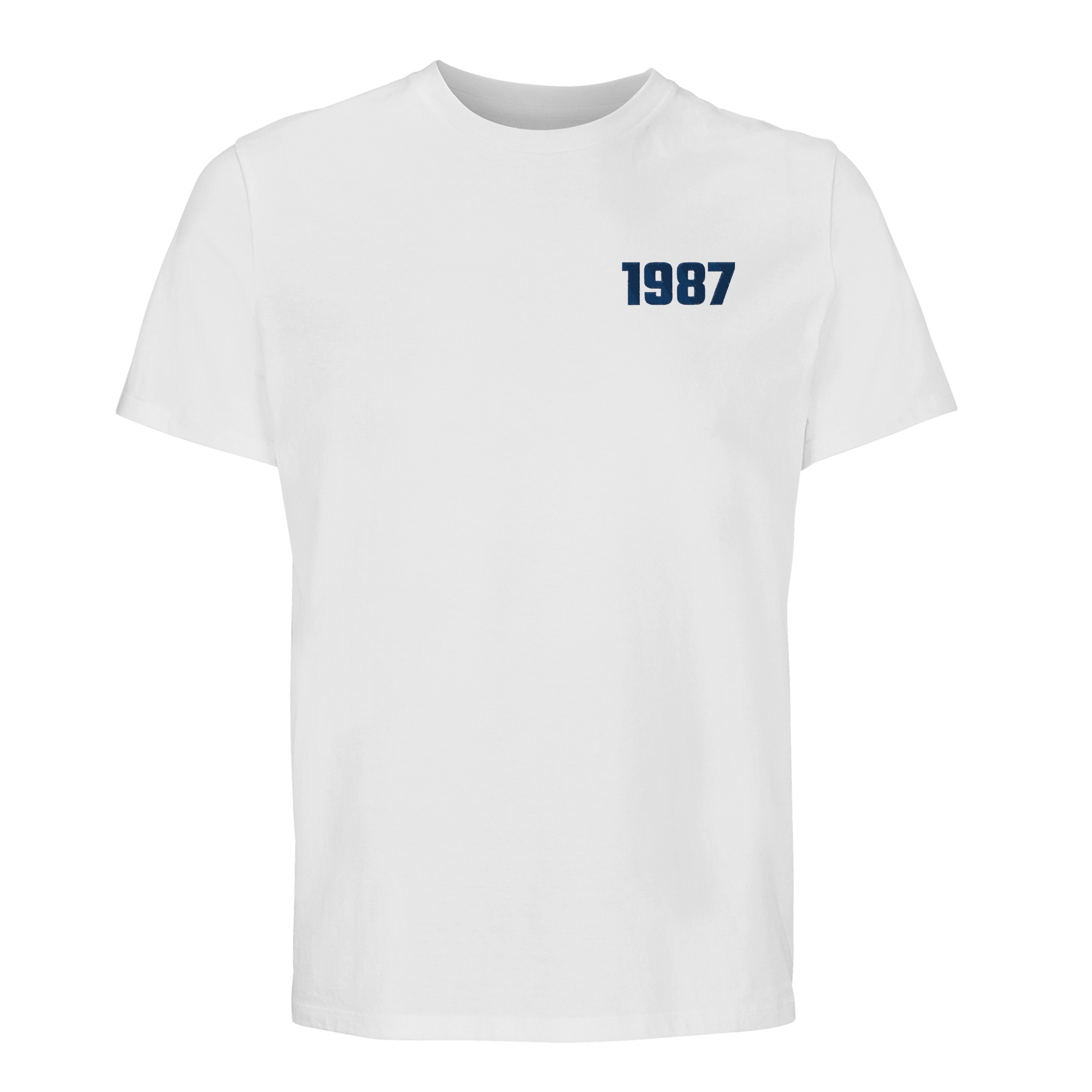 Gestalten Sie Ihr Bio-Baumwolle T-Shirt mit Ihrer Lieblingsstadt oder einer besonderen Zahl bestickt!