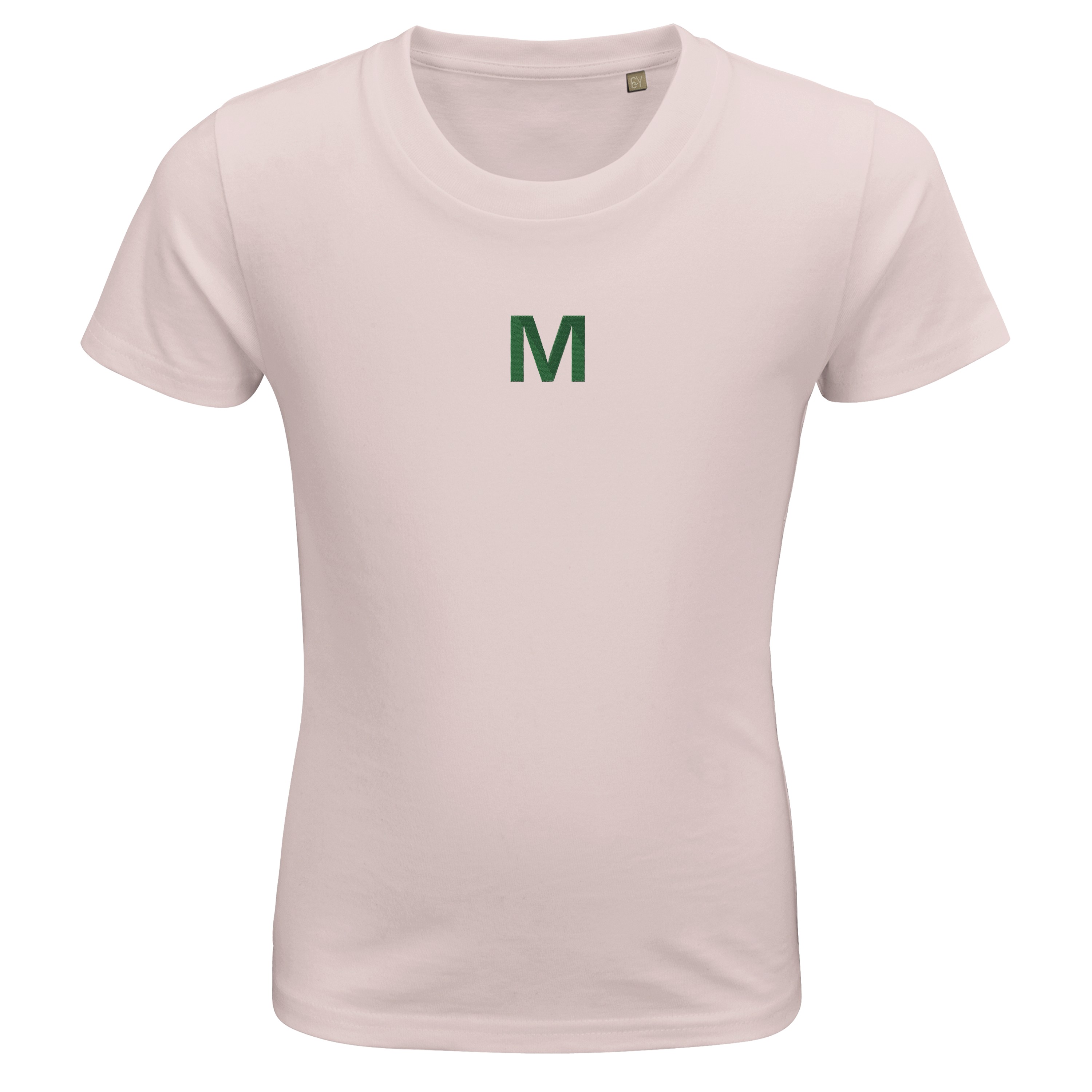 Gestalten Sie Ihr Bio-Baumwolle Kinder T-Shirt mit Initialen Ihrer Lieblingsstadt bestickt!