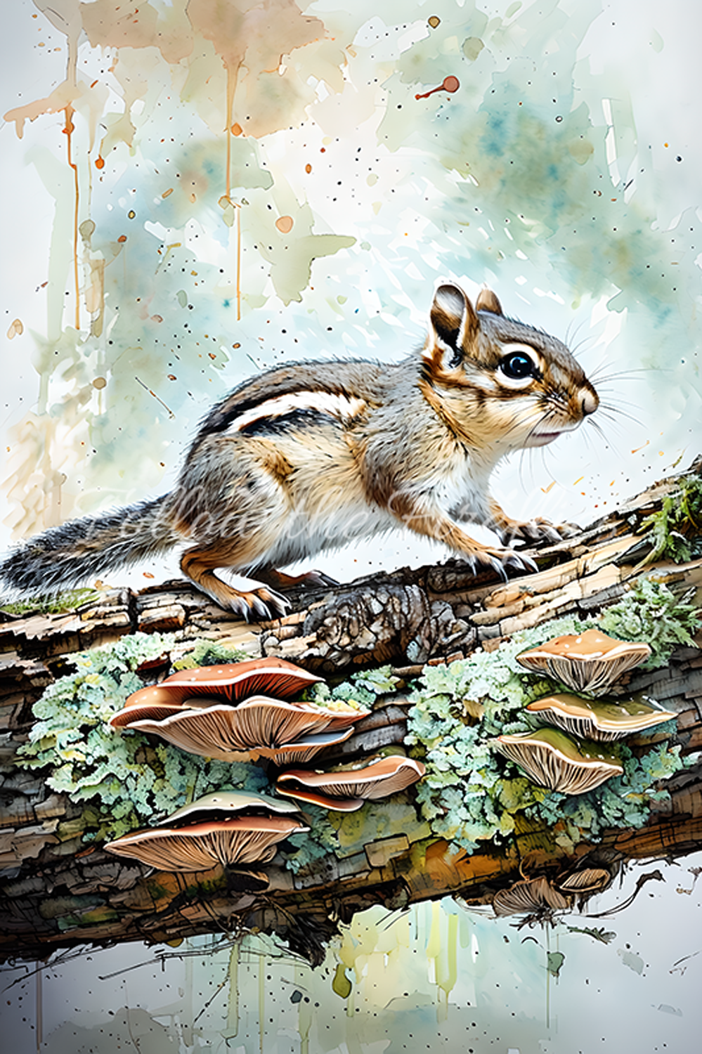 Cheeky Chipmunk 12x18