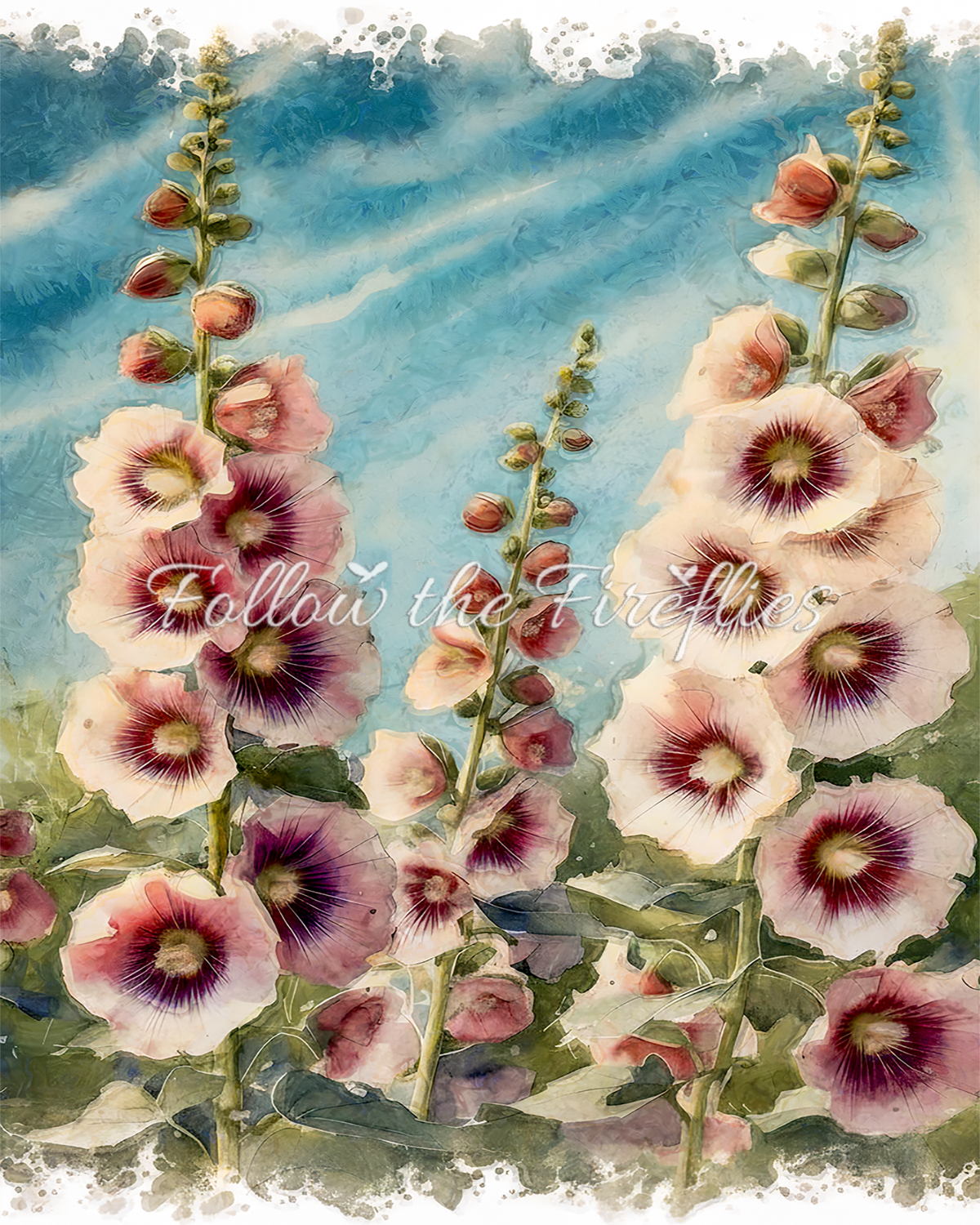 Hollyhock Ascension 16x24
