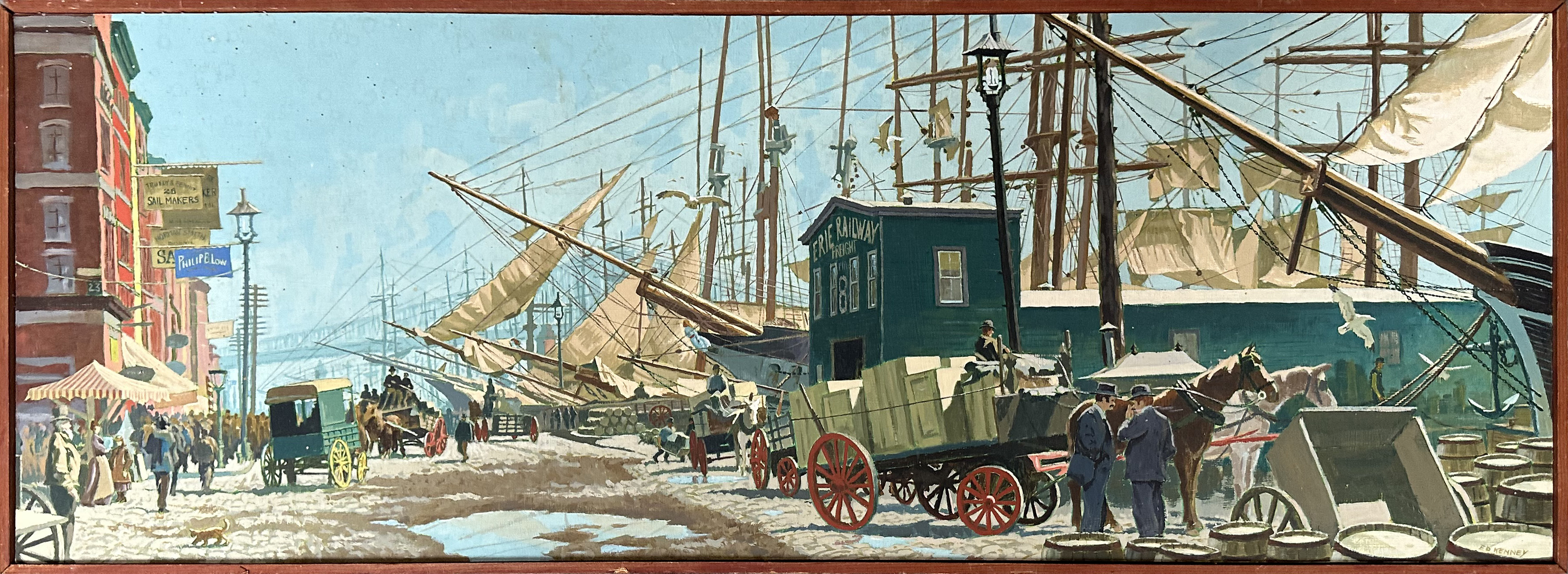 South Street, Street of Ships N.Y.C 1884