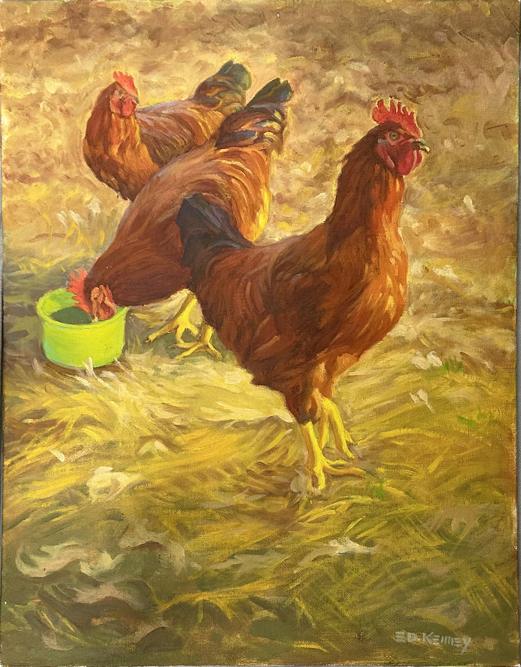Original Chicken Painting