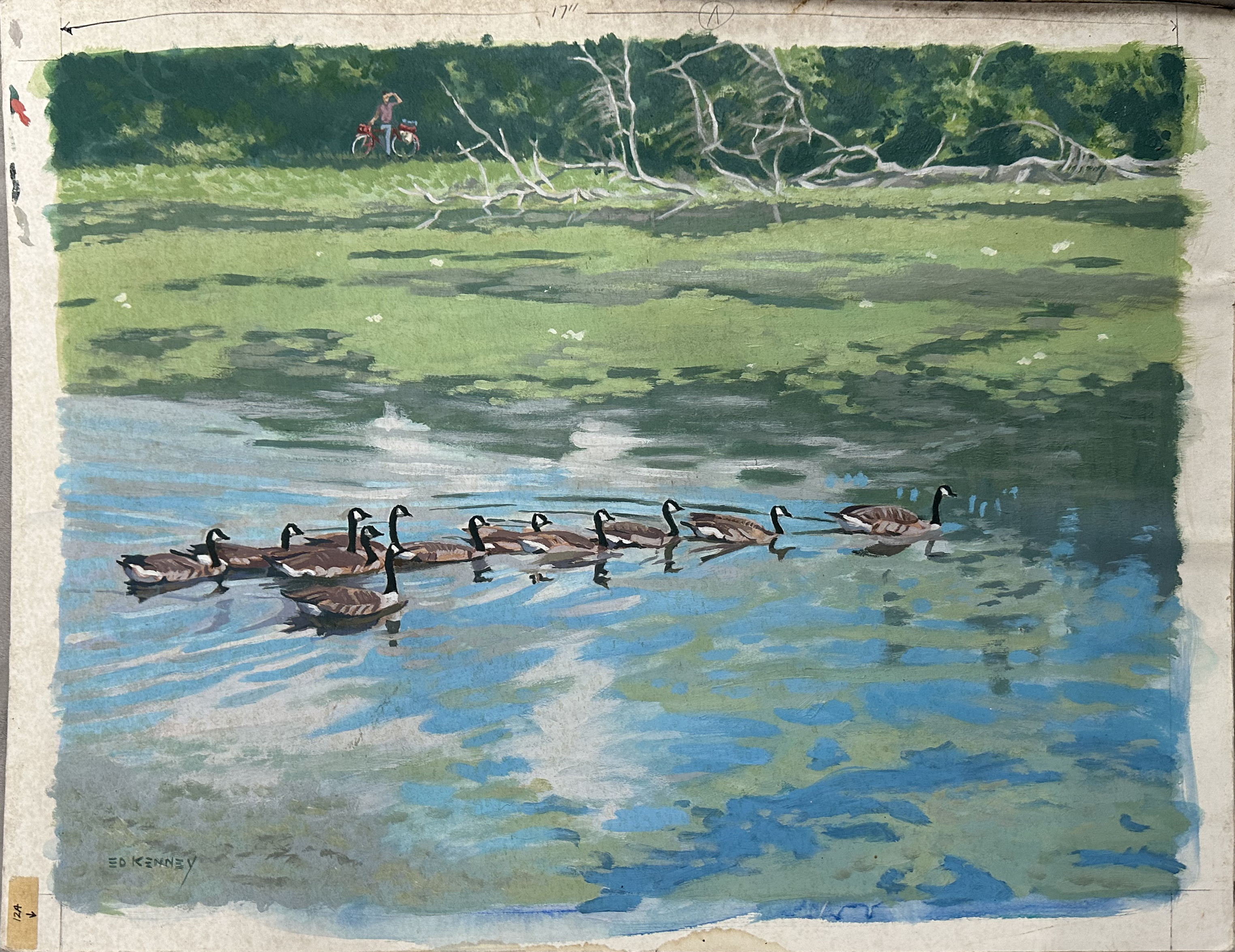 Vintage Duck Illustration Print