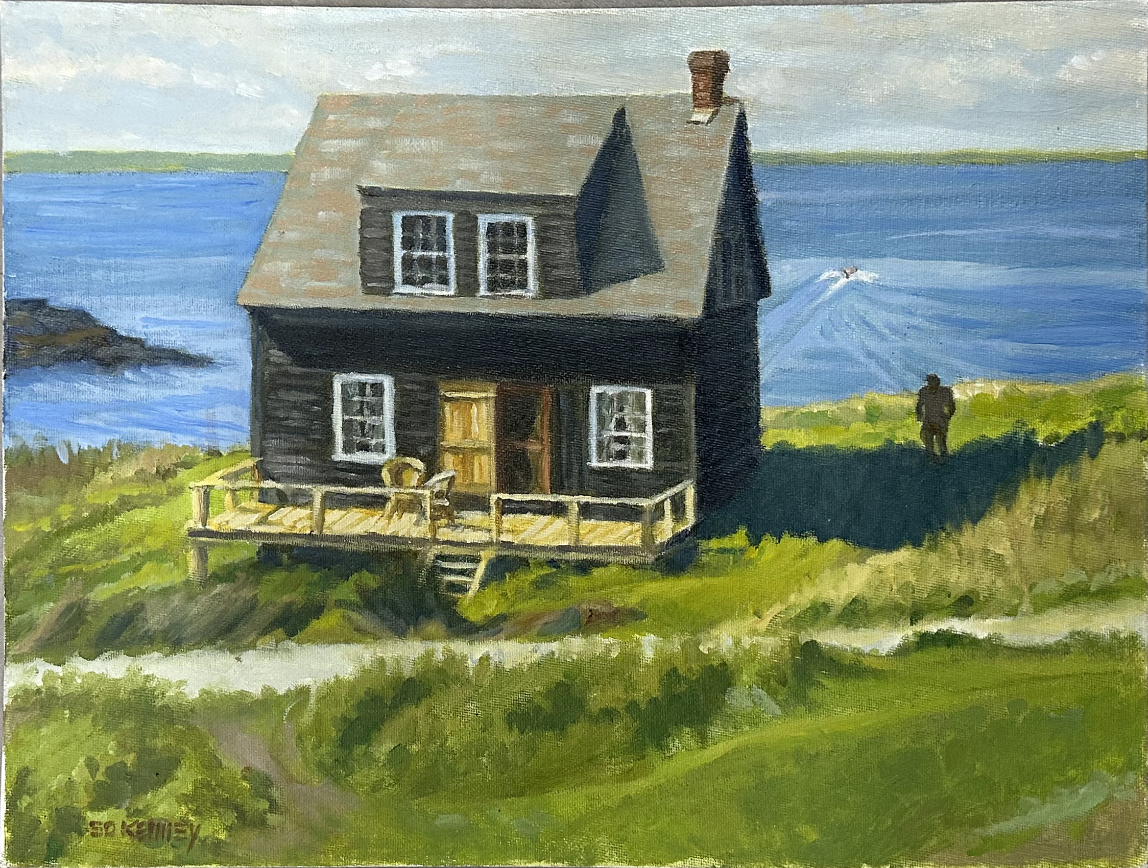 Waterfront Cottage Painting