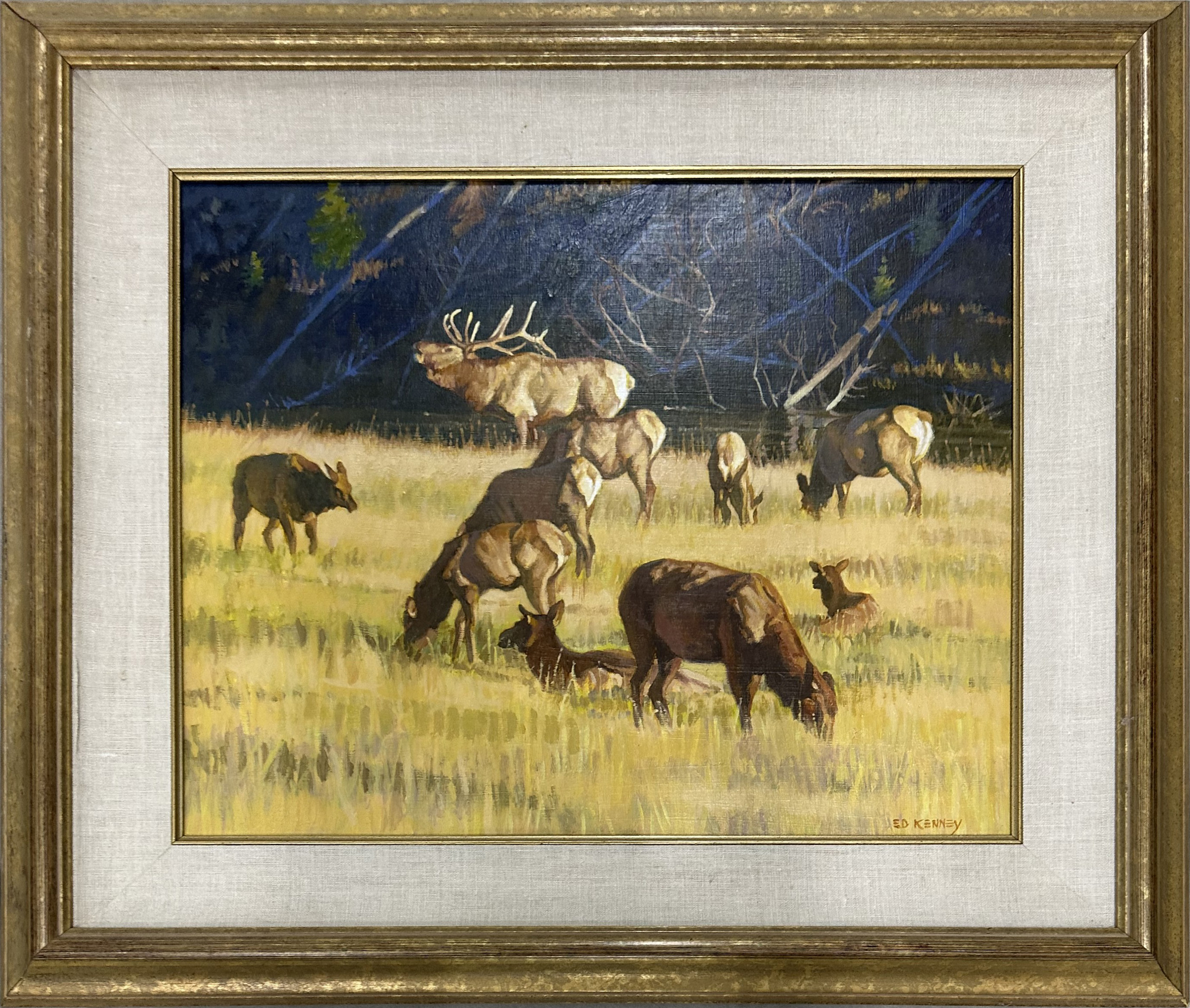 Framed Wildlife Painting