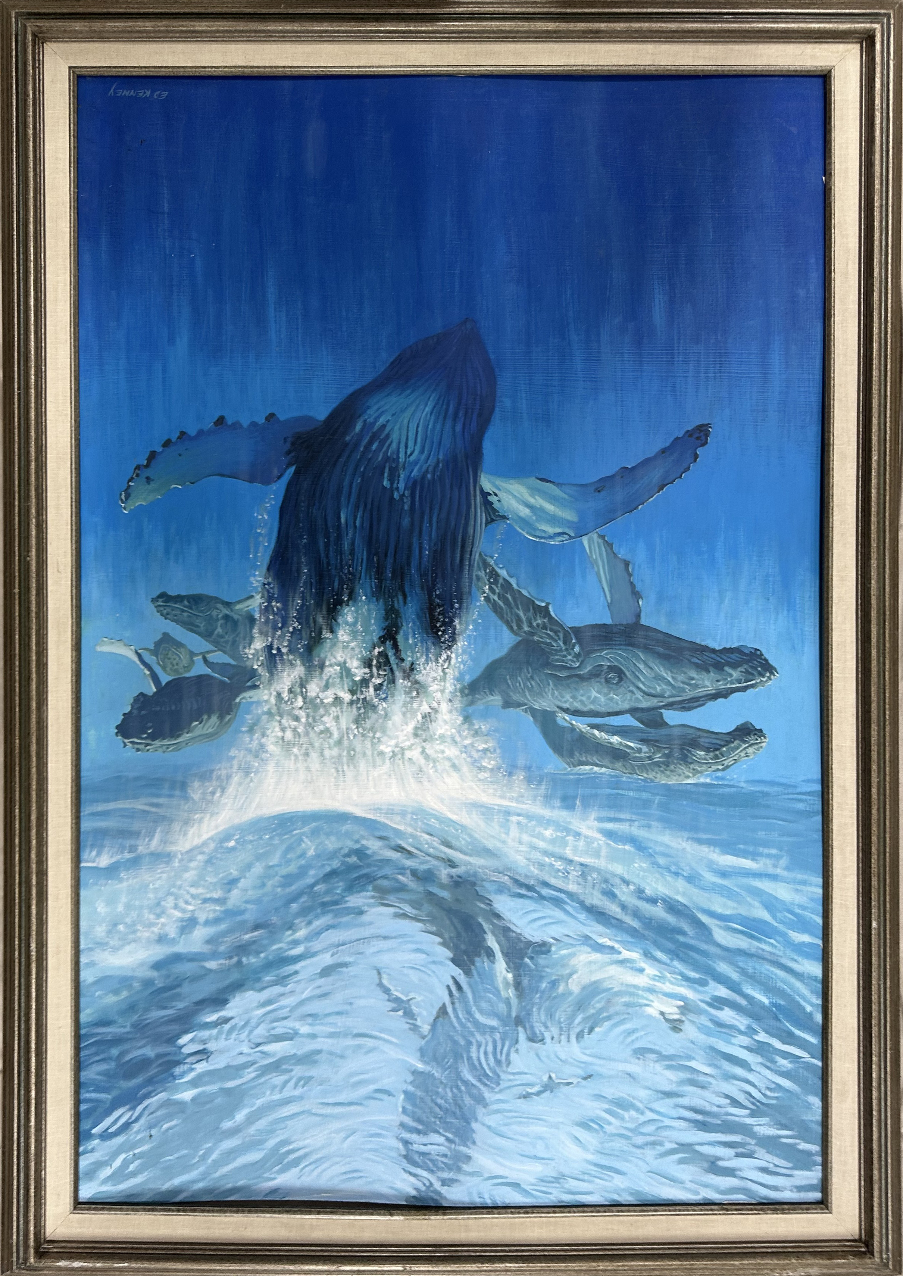 Whale Breach Painting