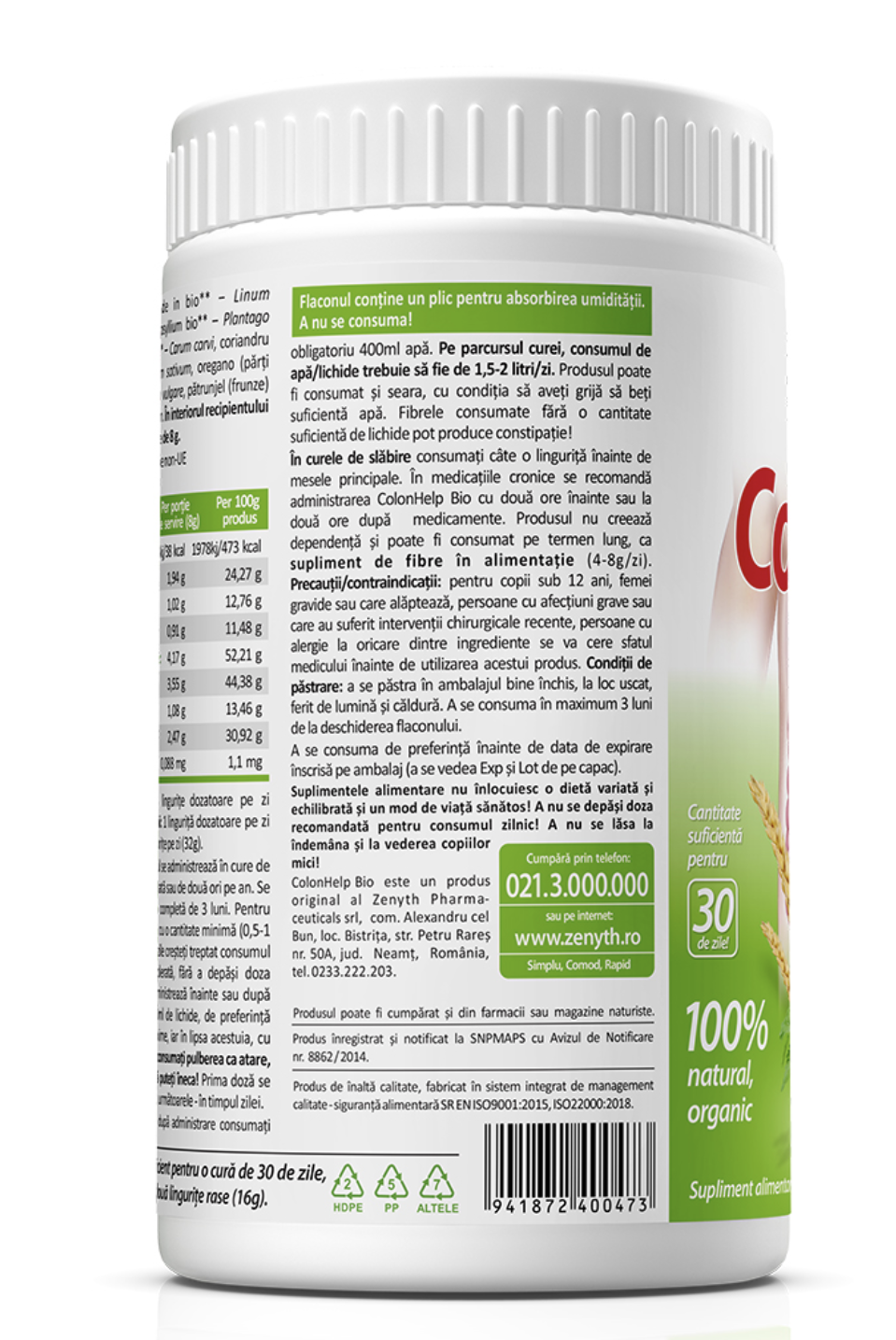 ColonHelp BIO 480g | ZENYTH