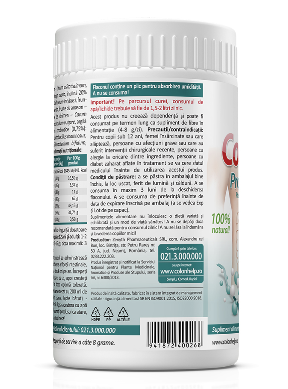 ColonHelp Probiotic Forte 240g | ZENYTH