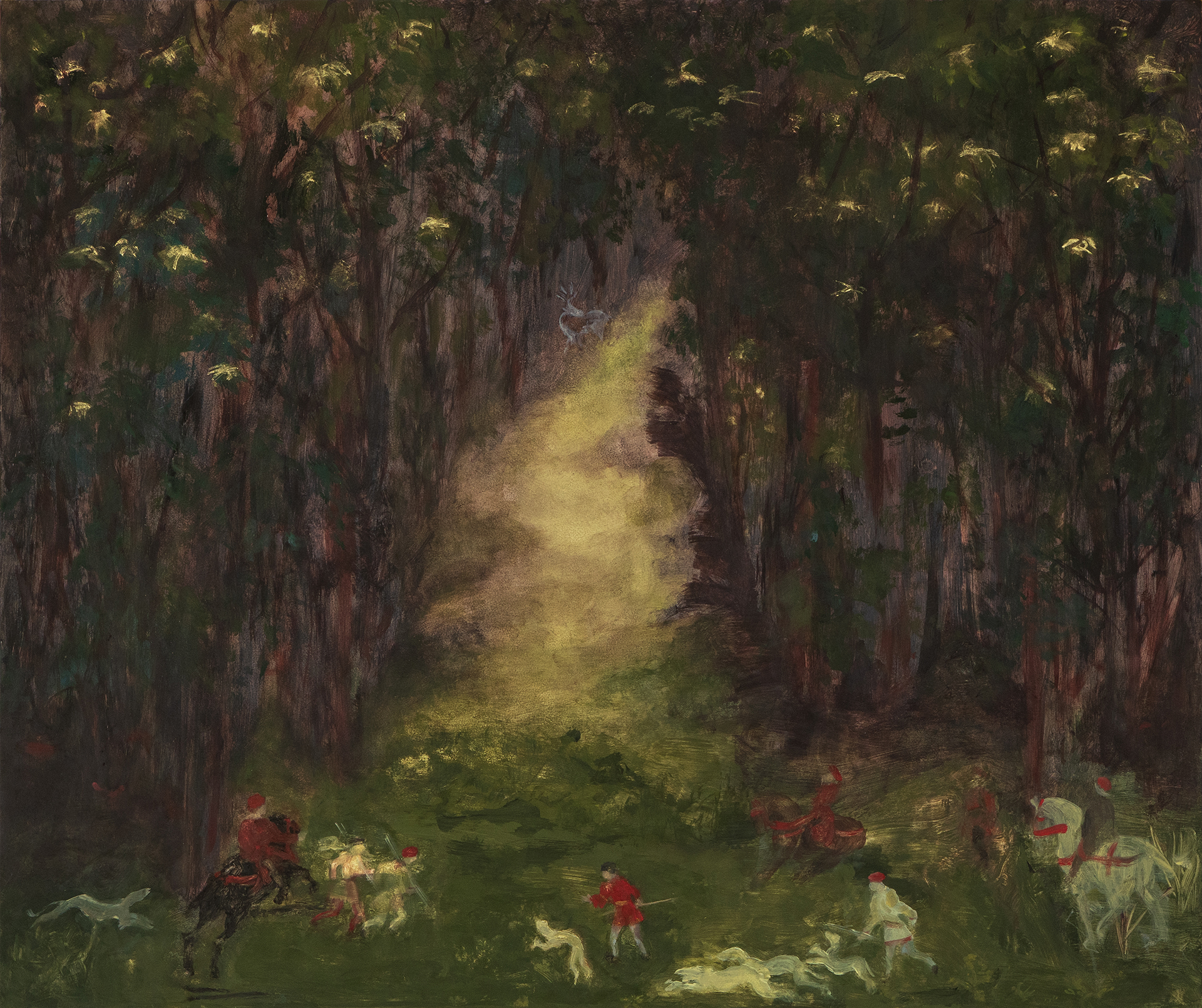 Looking Back at Uccello's Hunt in the Forest / Artist: Kate Stephens