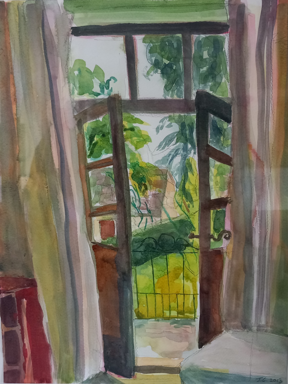 Doors to the garden Puy Chapon / Artist: Jonathan Cowell