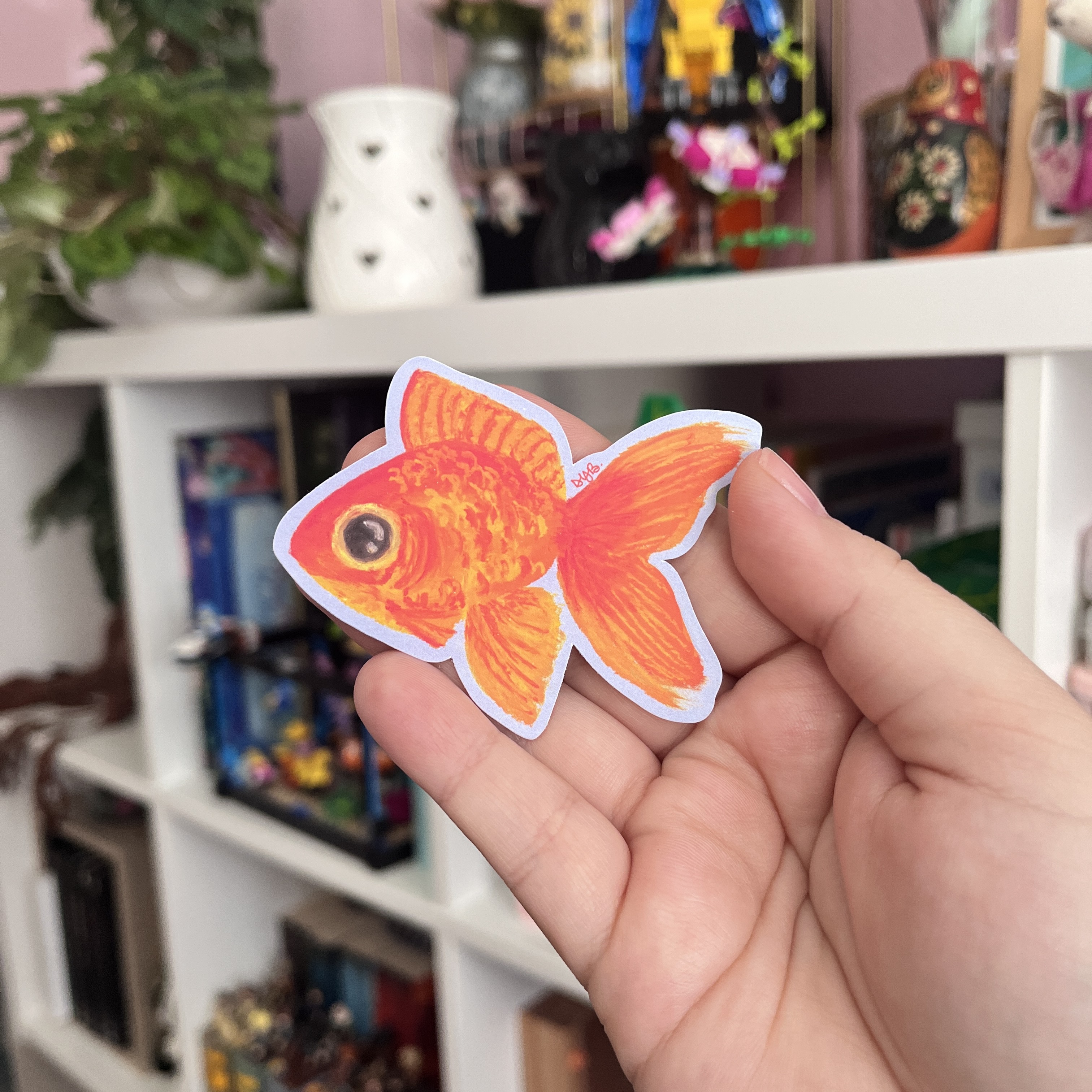 Sticker vinyle - Poisson rouge