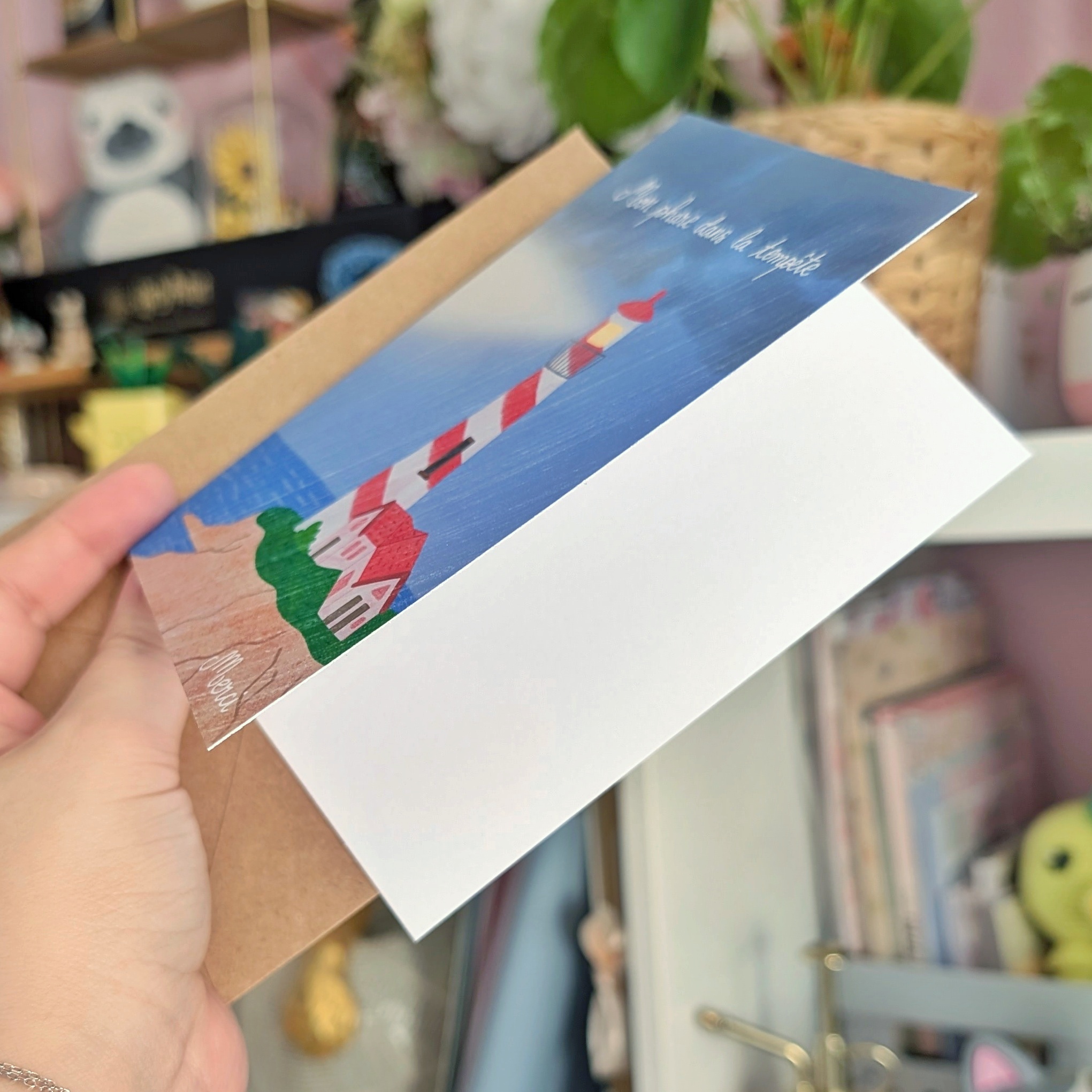 Carte de vœux - Mon phare dans la tempête