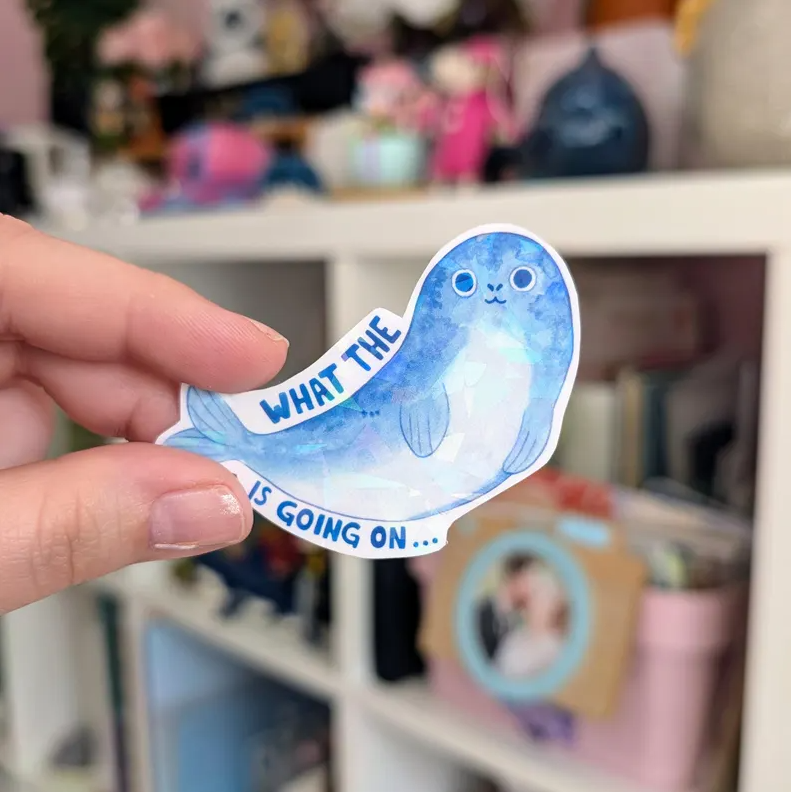 Sticker vinyle - What the Phoque