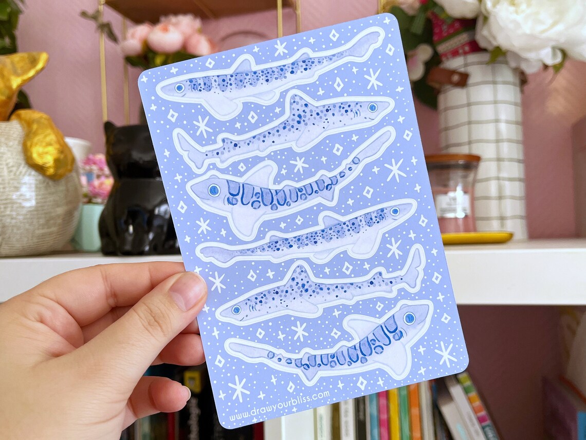 Feuille de stickers - Requins-zèbres
