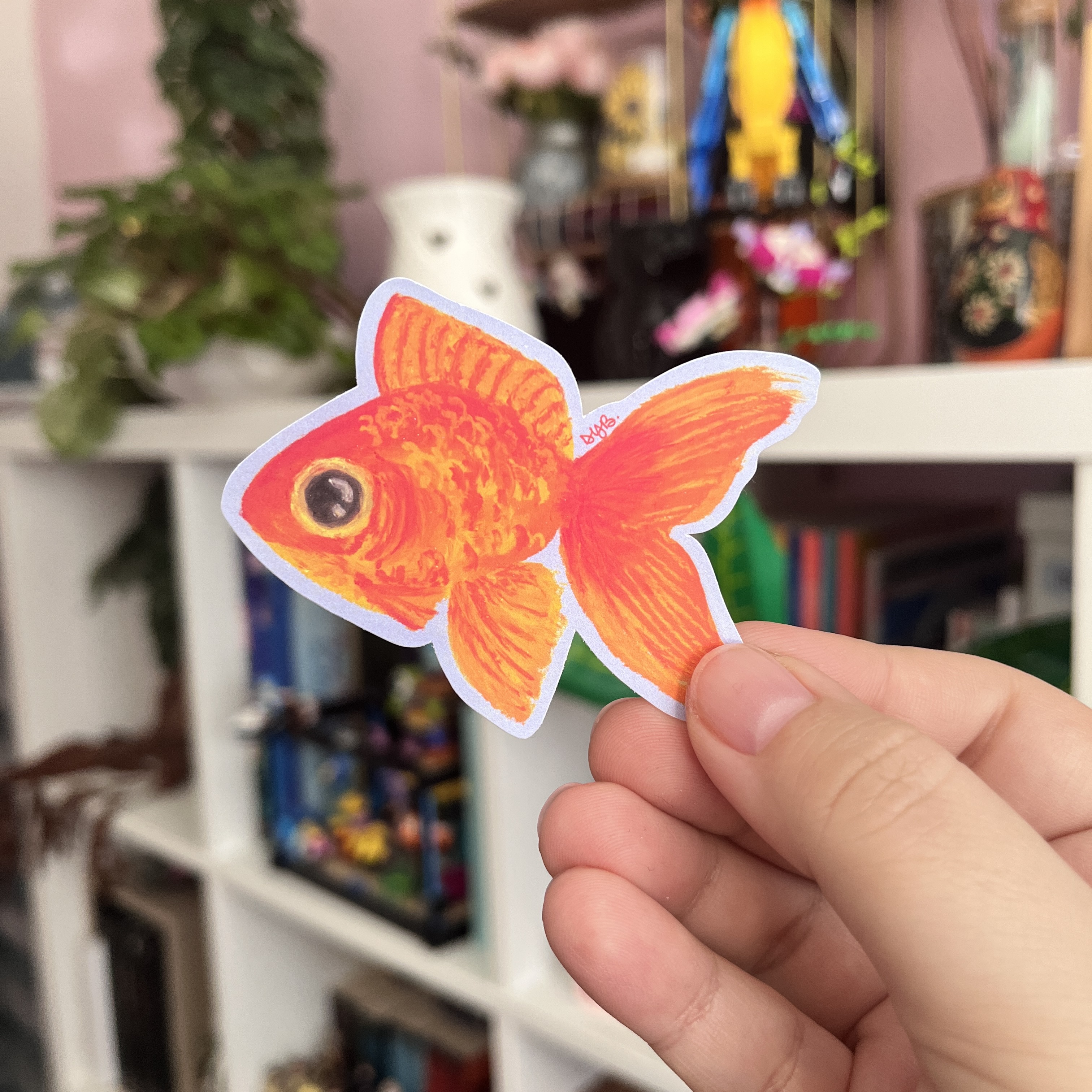Sticker vinyle - Poisson rouge