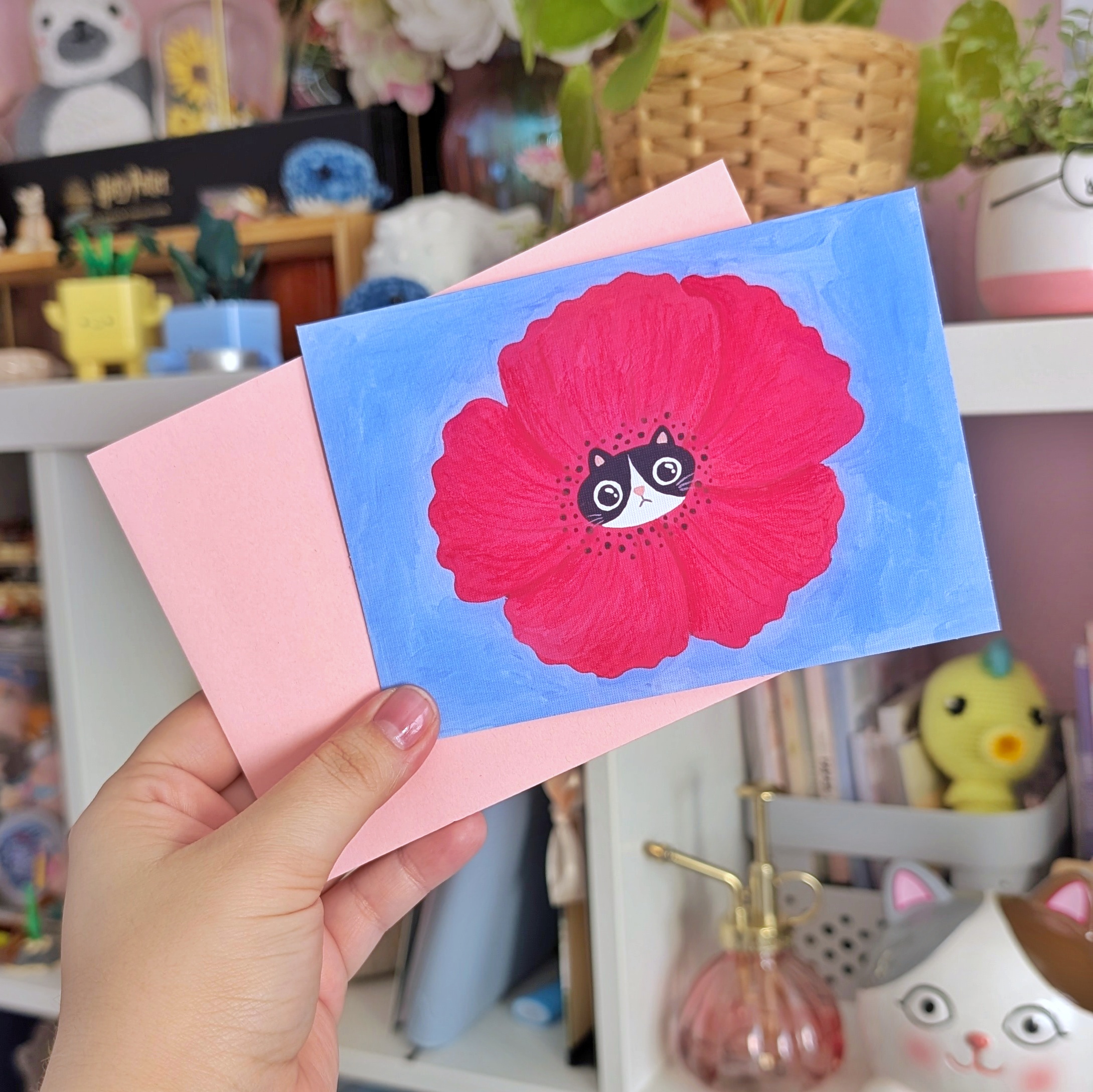 Carte de vœux - Poppy Kitty