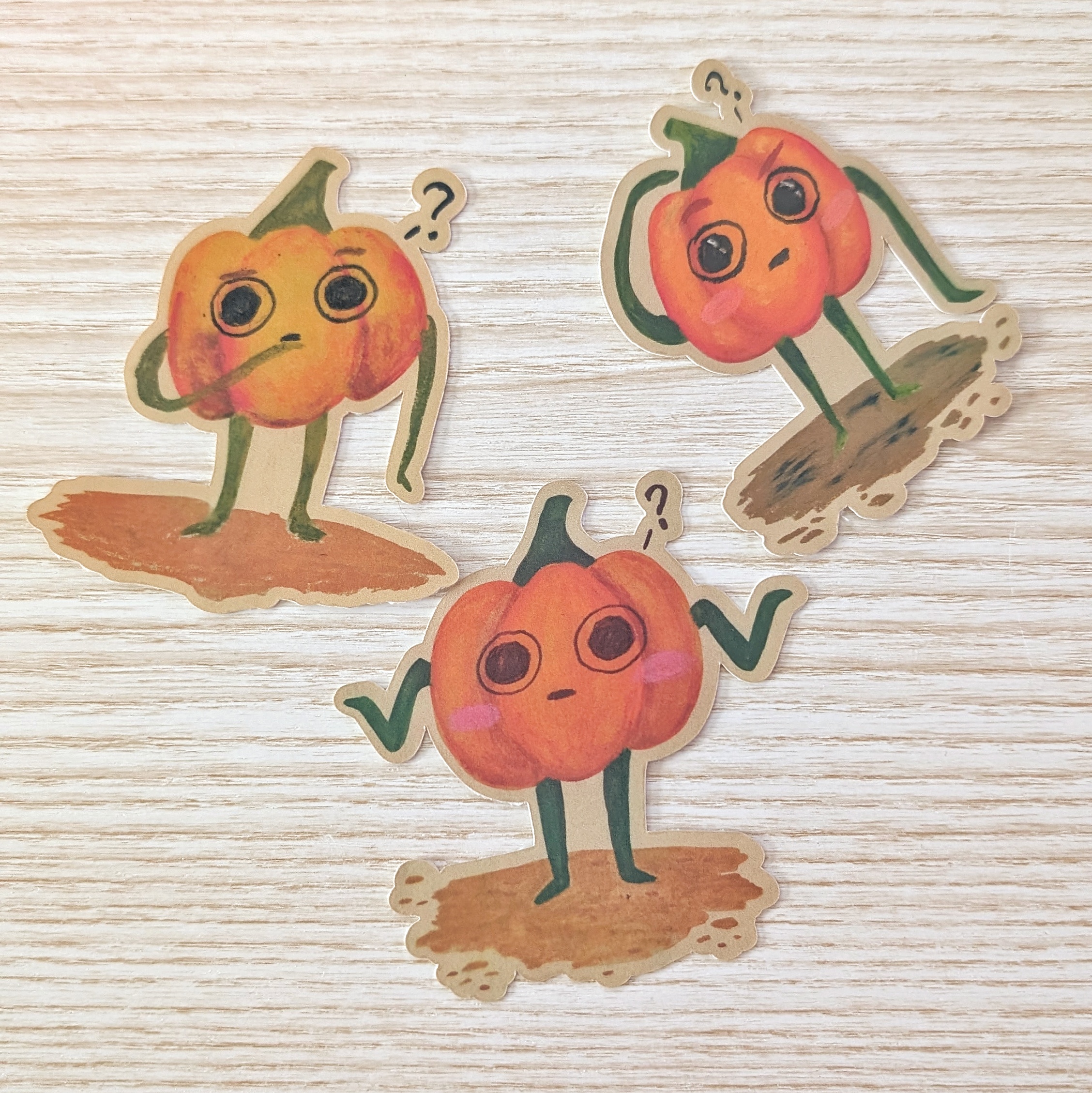 Pack de Stickers - Citrouilles confuses