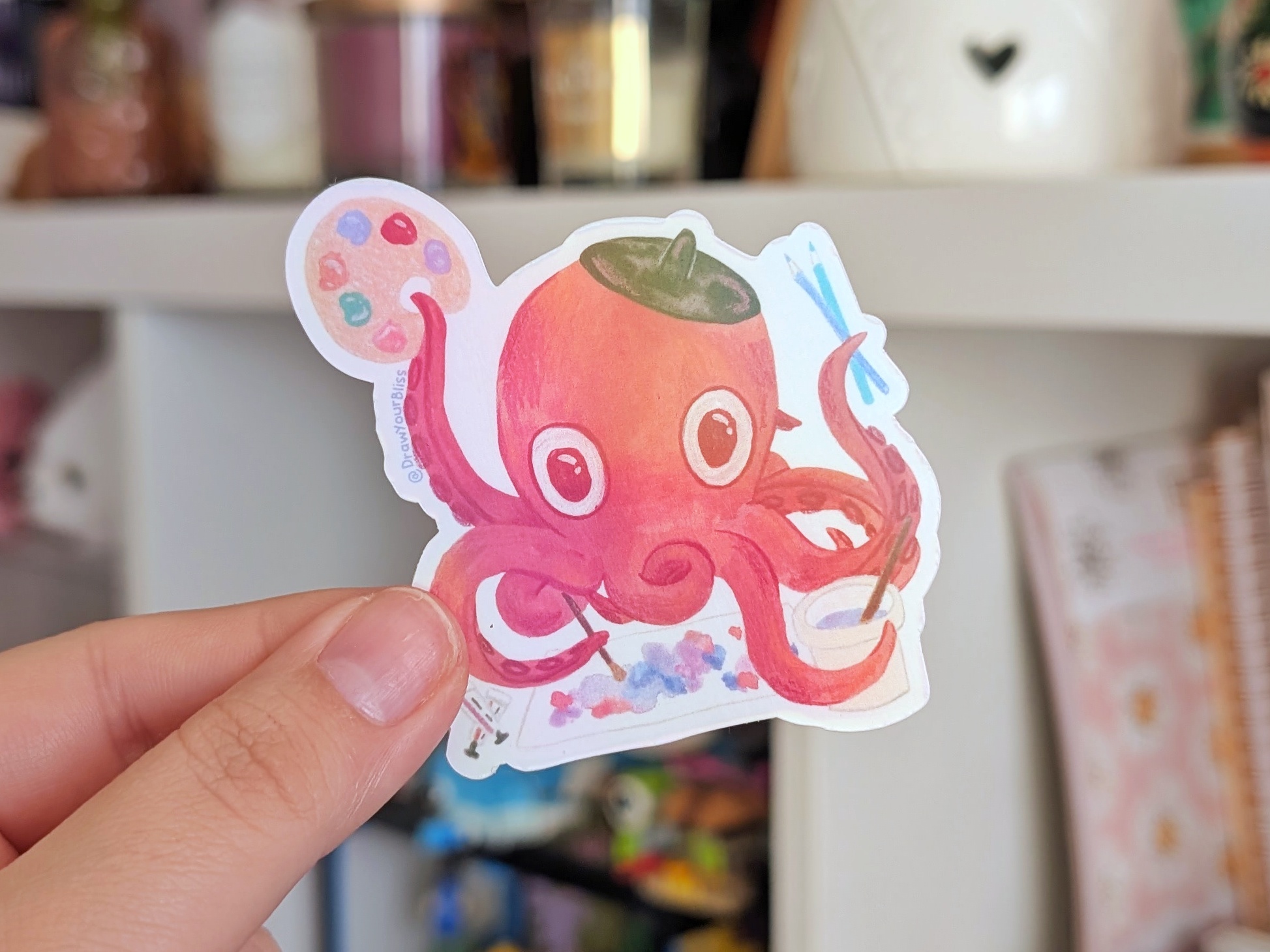 Sticker vinyle - Poulpartiste