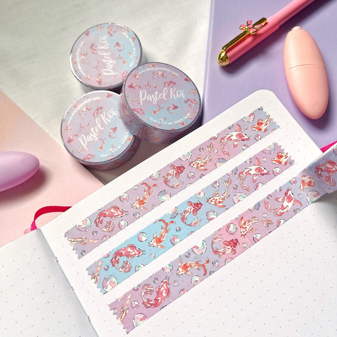 Washitape - Pastel Koï