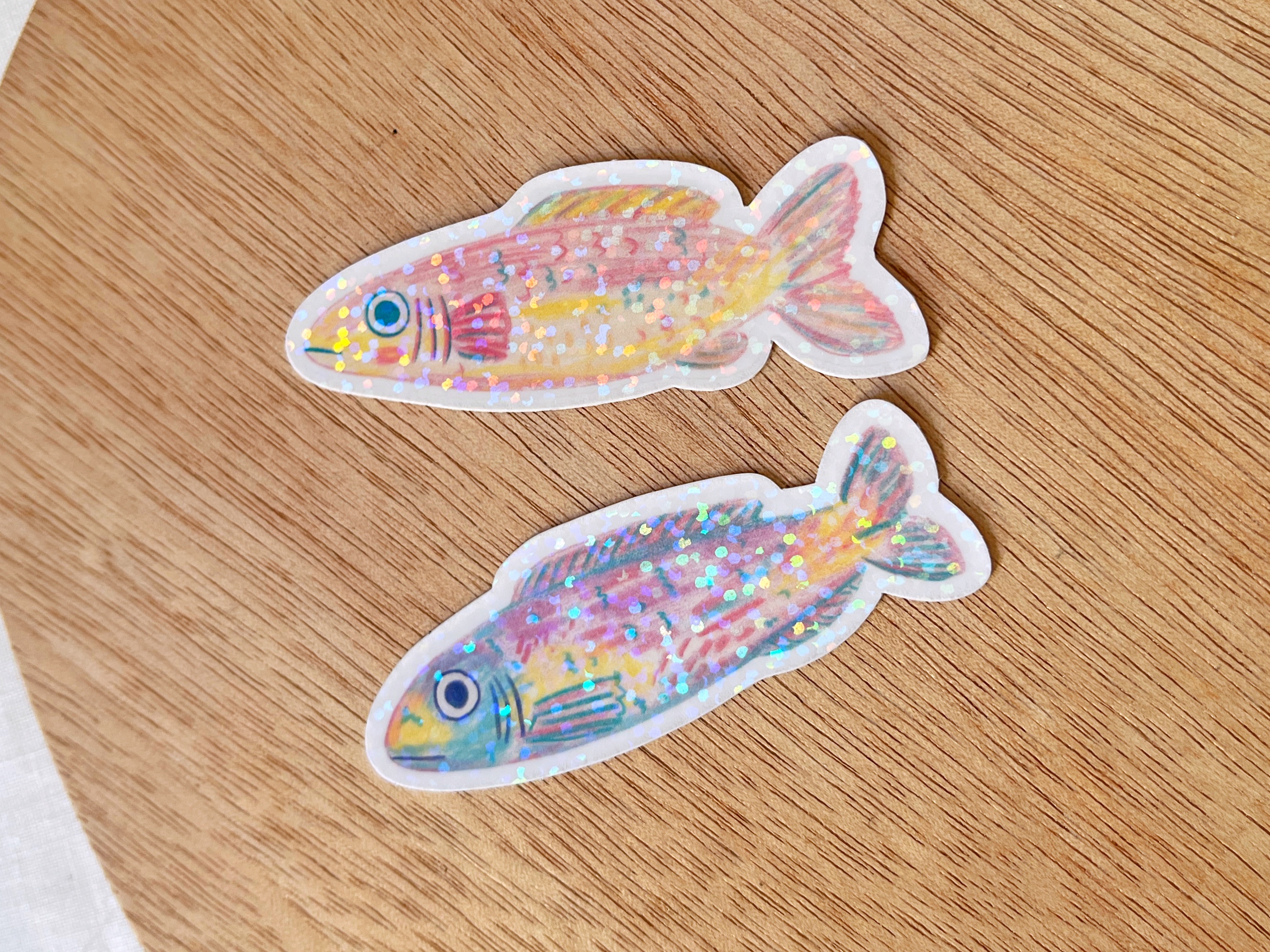 Pack de Stickers - Poissons pastels