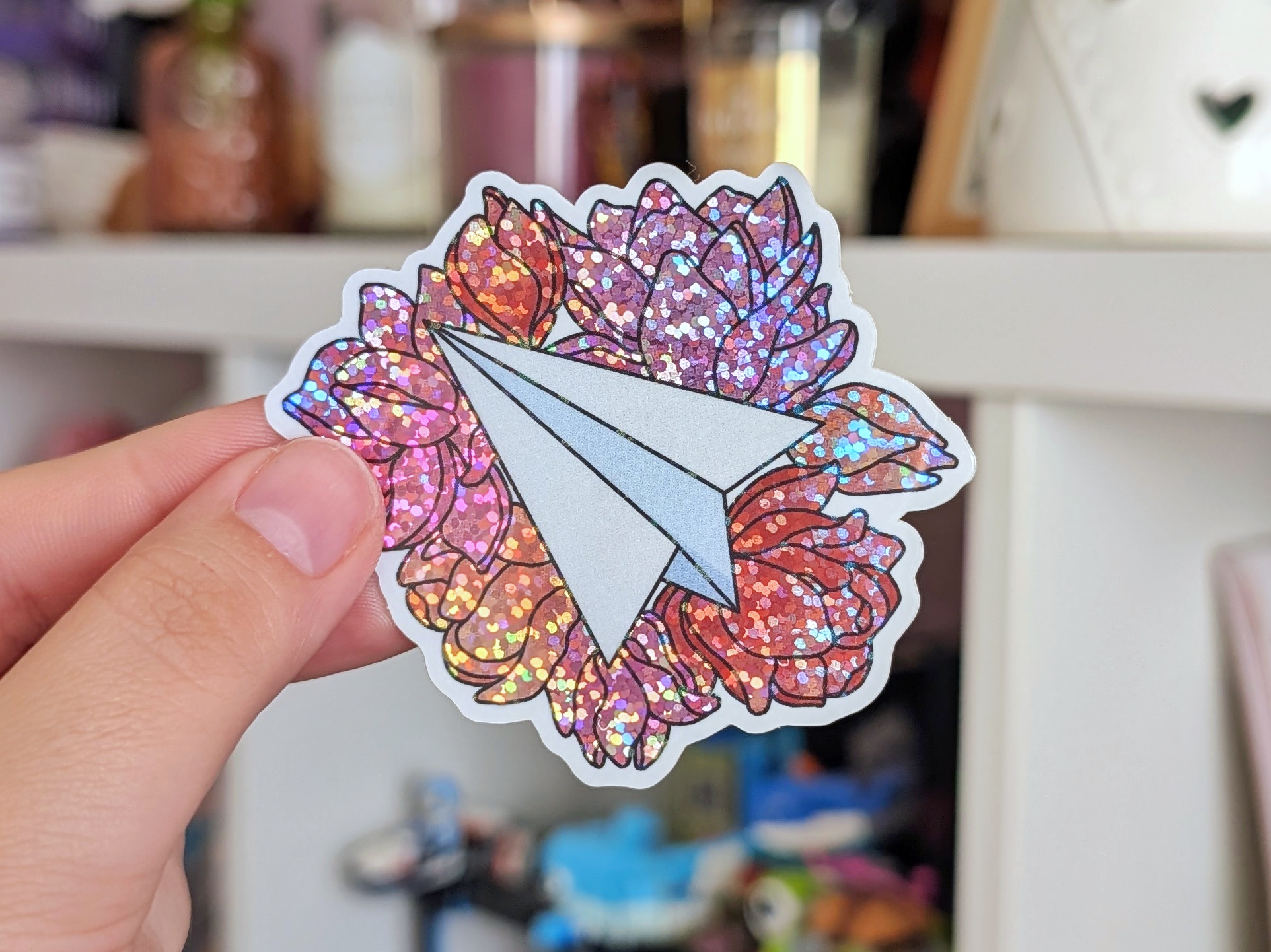 Sticker vinyle - Avion de papier