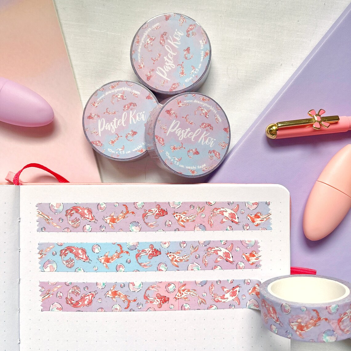 Washitape - Pastel Koï