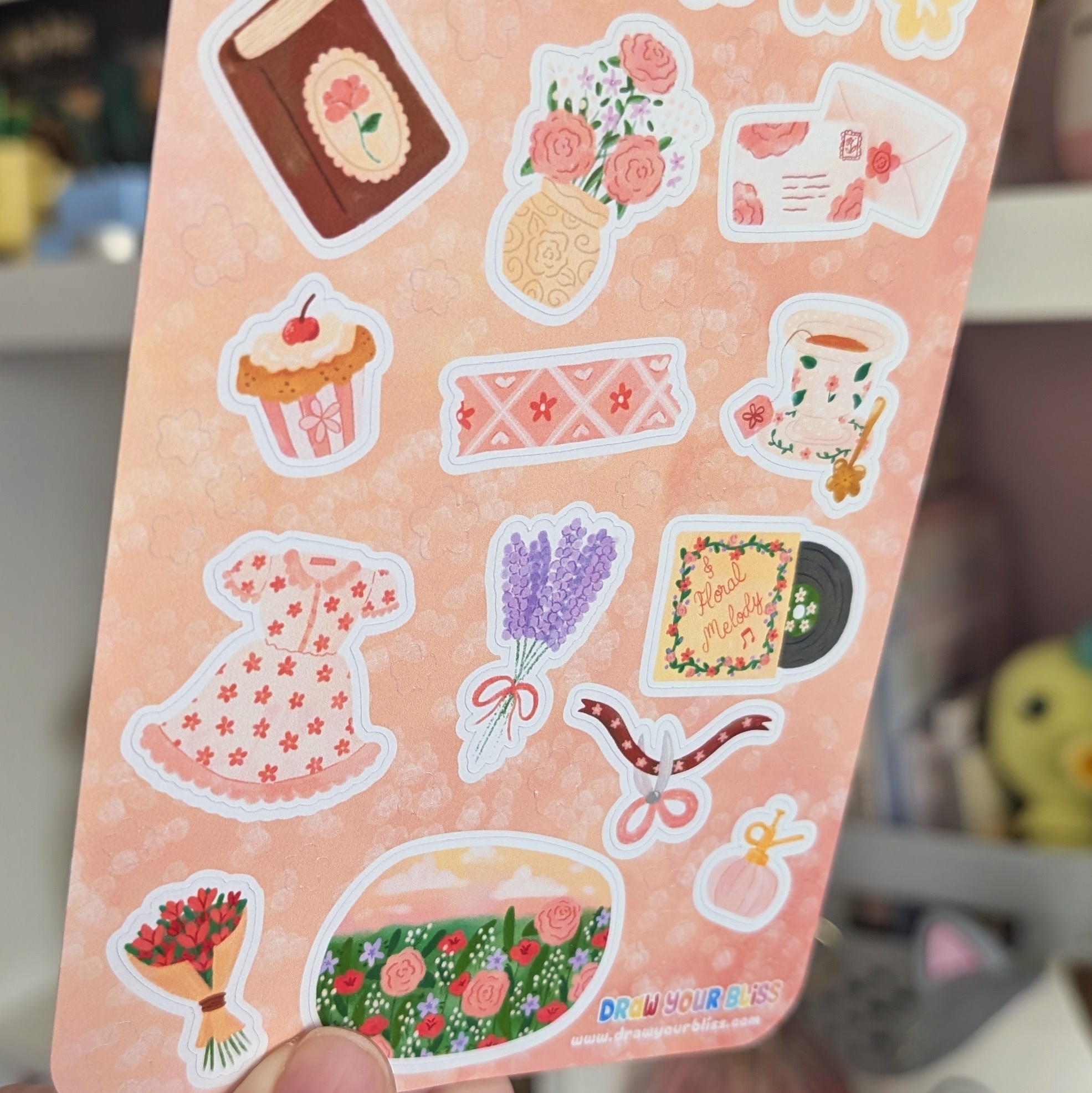 Feuille de stickers - F.L.O.W.E.R