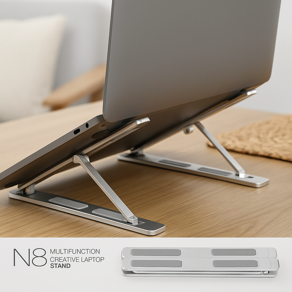 Support Pliable pour Ordinateur Portable – N8 Multifunction Creative Laptop Stand