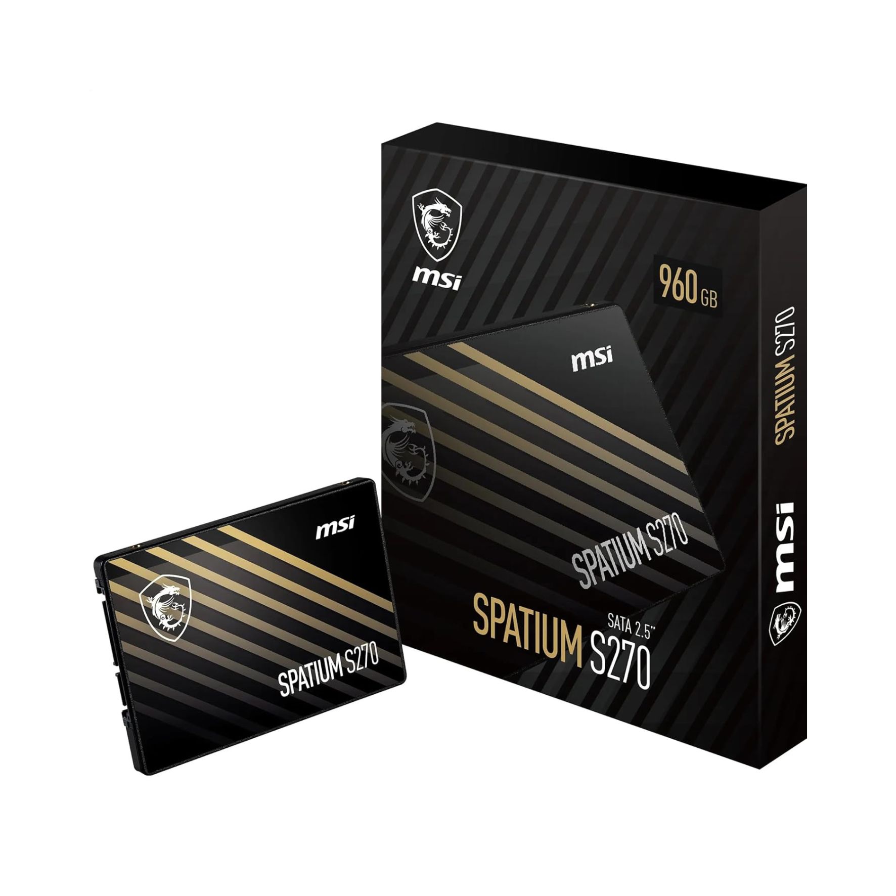 MSI SPATIUM S270 SATA 2.5" 960GB - SSD Interne, SATA III 6 GB/s, 2,5"