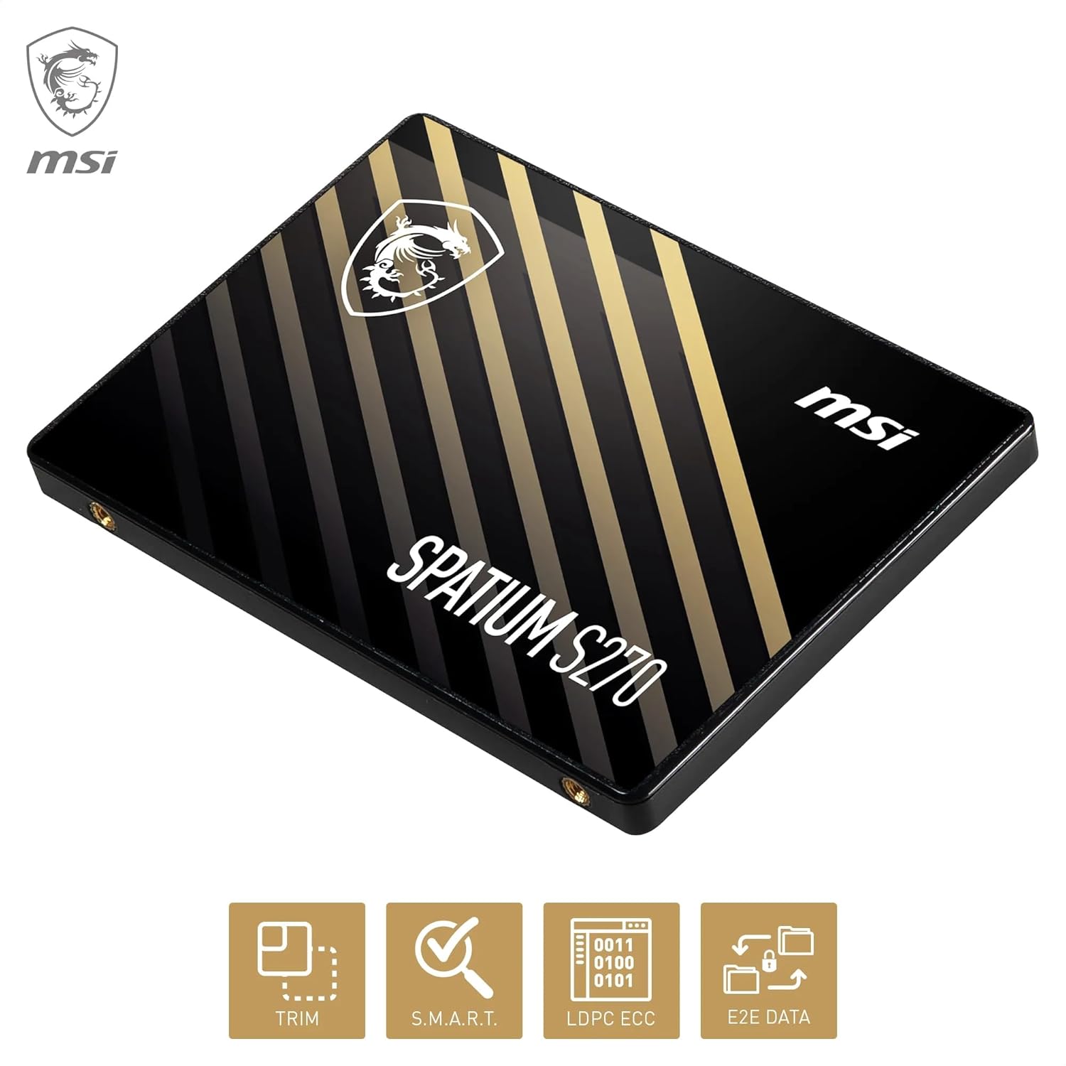 MSI SPATIUM S270 SATA 2.5" 960GB - SSD Interne, SATA III 6 GB/s, 2,5"
