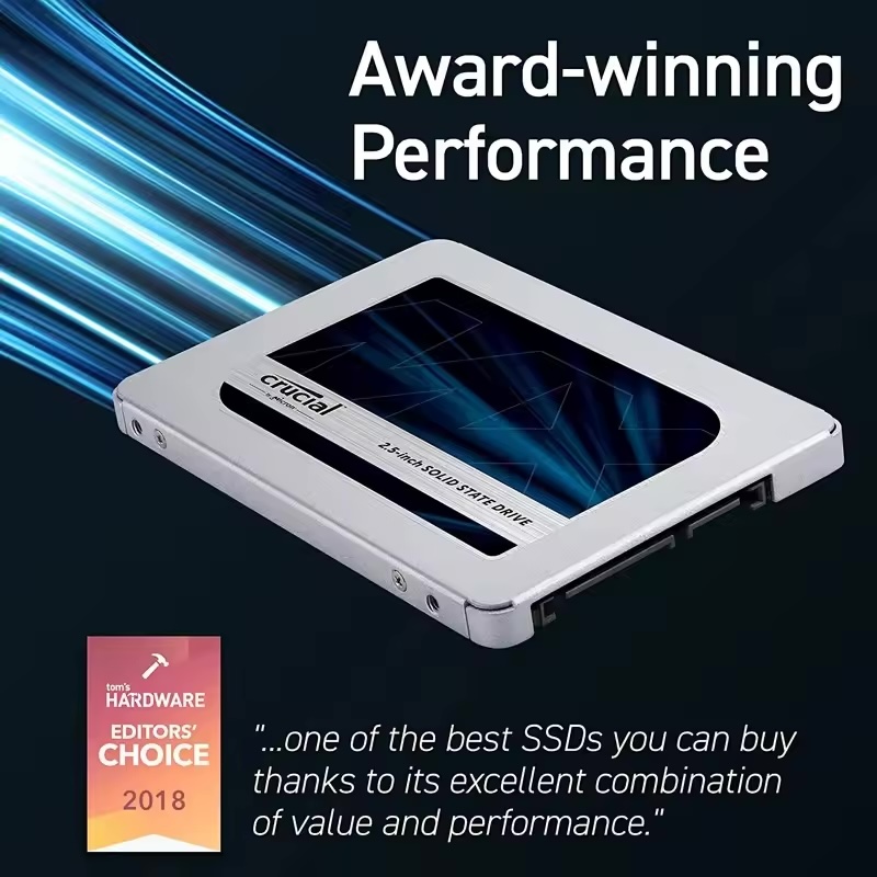 Crucial BX500 Disque SSD 2.5" 240 Go Série ATA III QLC 3D NAND - Disques SSD (240 Go, 2.5", 540 Mo/s, 6 Gbit/s)