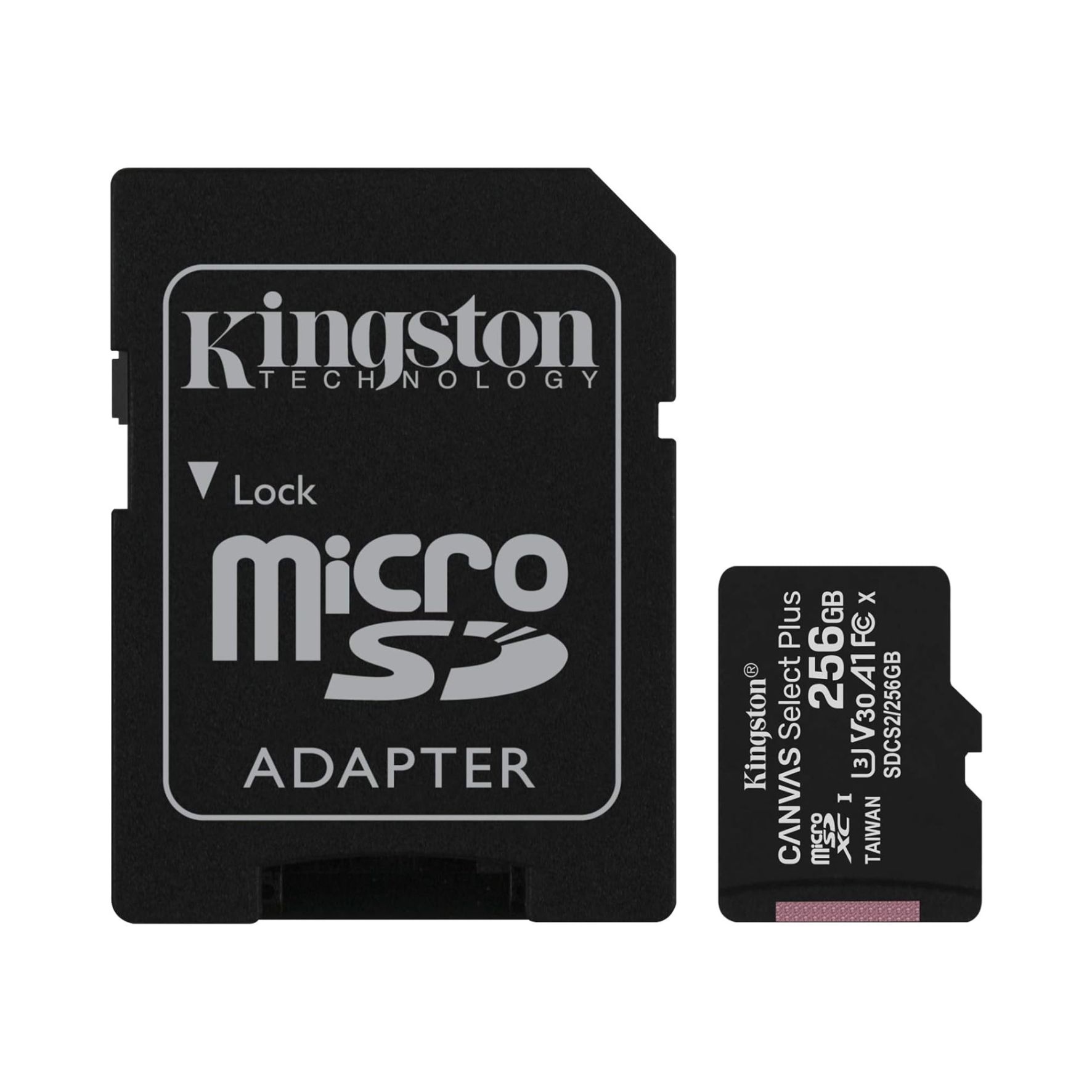 Kingston Canvas Select Plus Carte Micro SD SDCS2 Class 10 + Adaptateur inclus