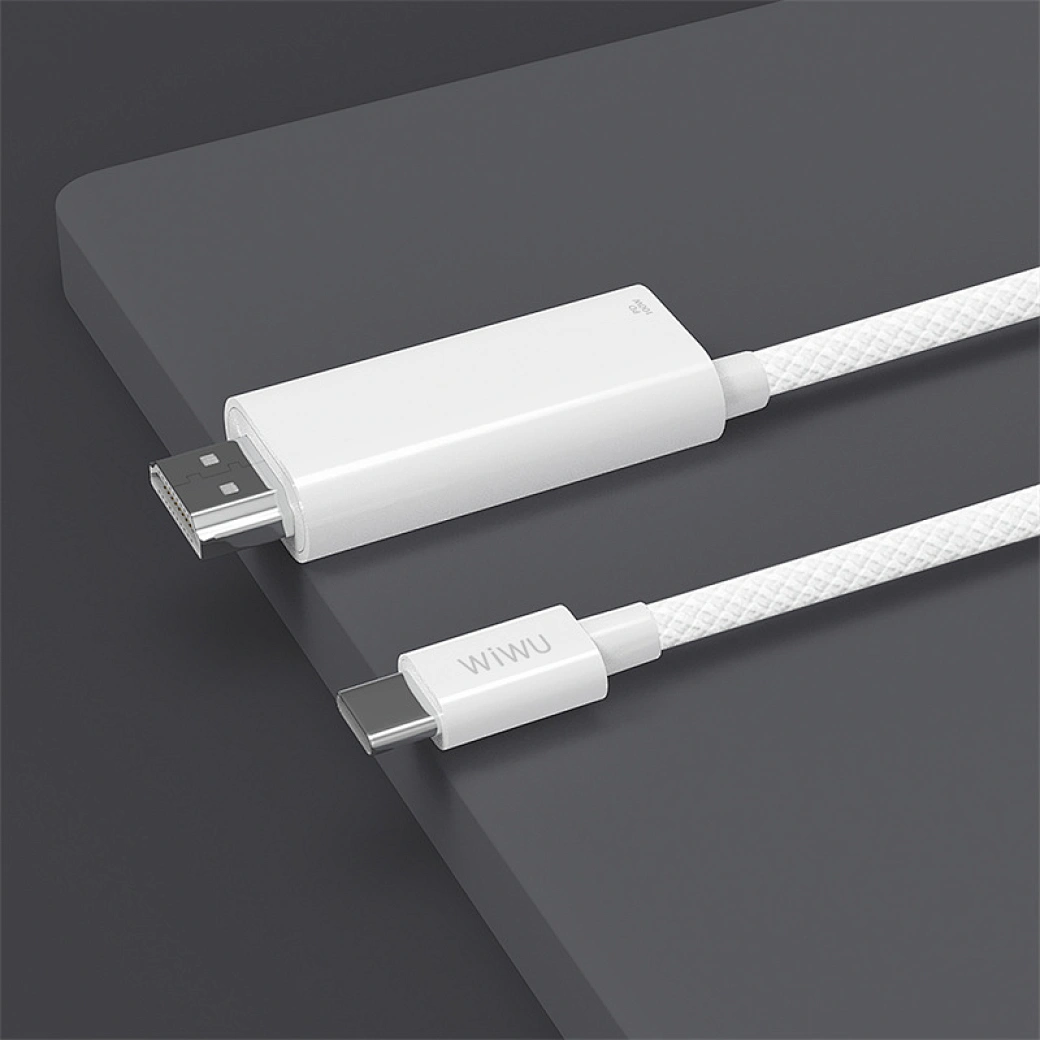 Wiwu - Câble Type-C vers HDMI WI-PS001 1.8m Blanc