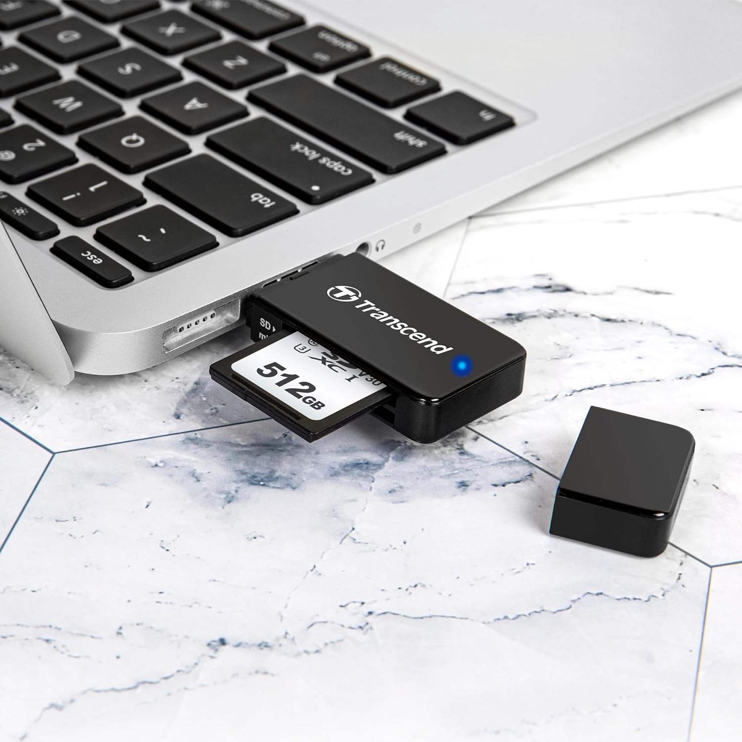 Transcend Lecteur de cartes SD/MicroSD USB 3.1 Noir TS-RDF5K