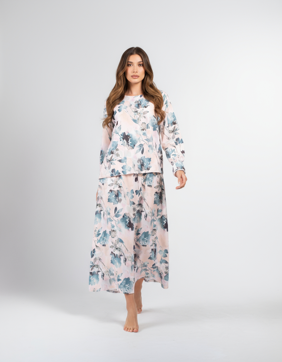 Floral Print Long Sleeve set