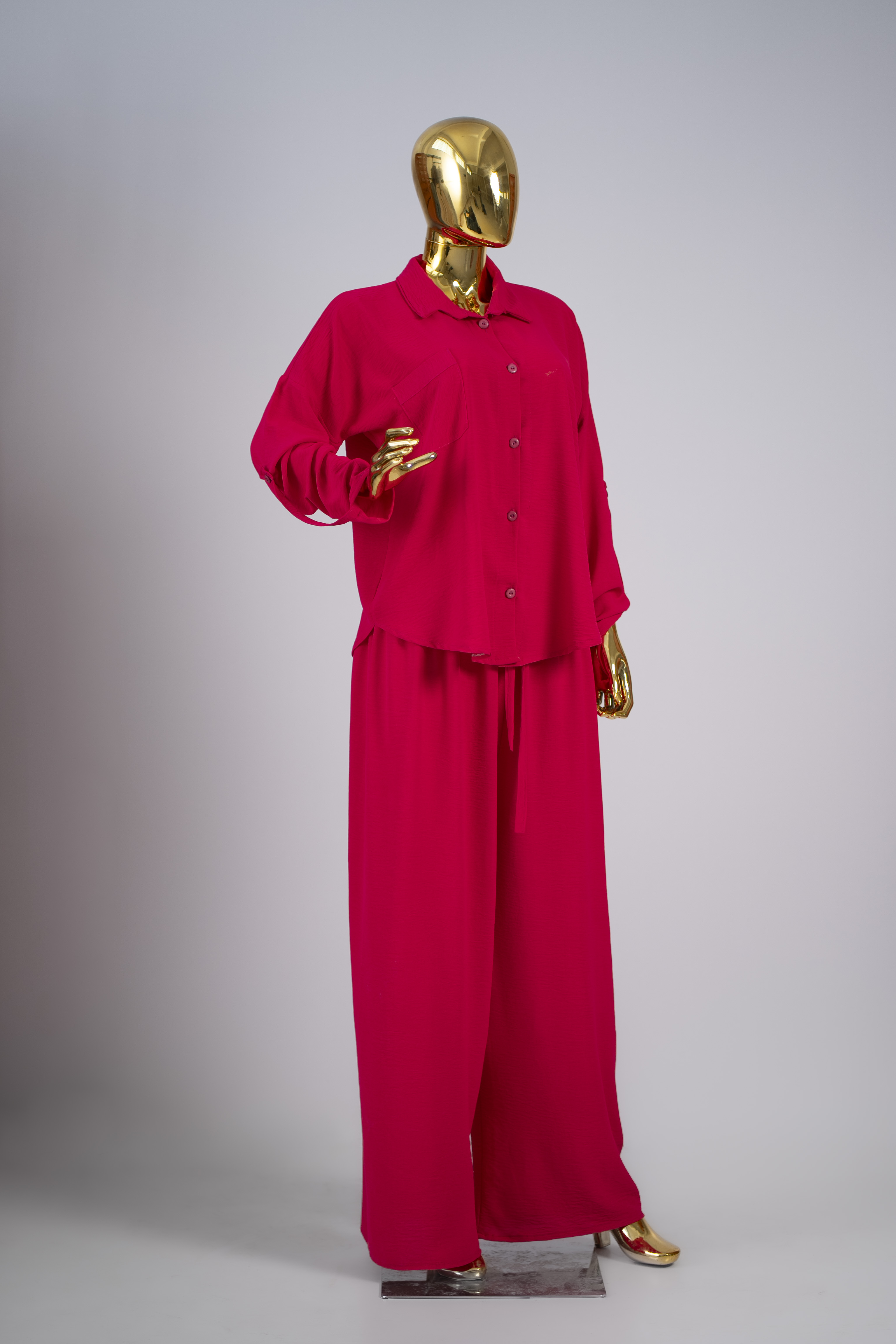 Bright Pink Women's Pantsuit