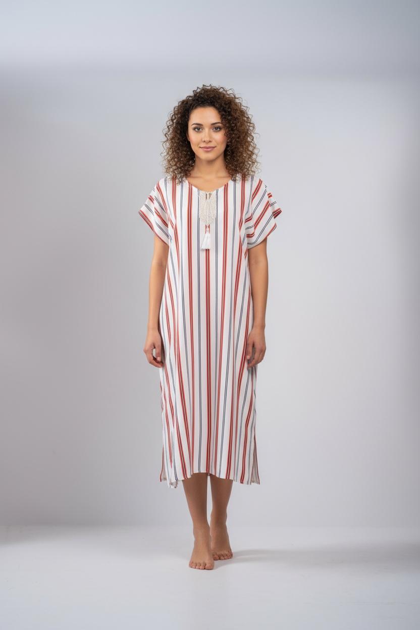 Striped Midi Dress